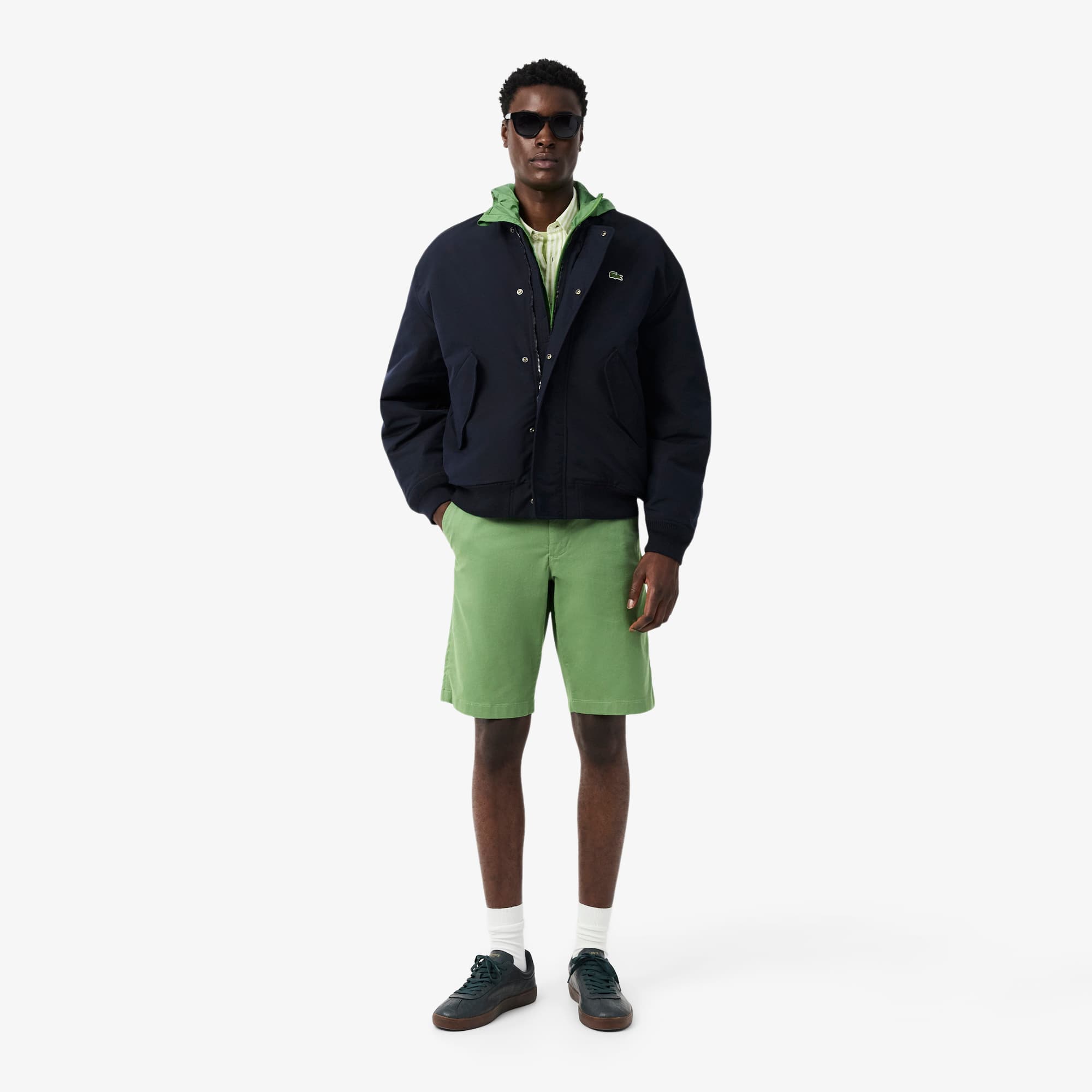 Stretch Twill Chino Shorts - Green
