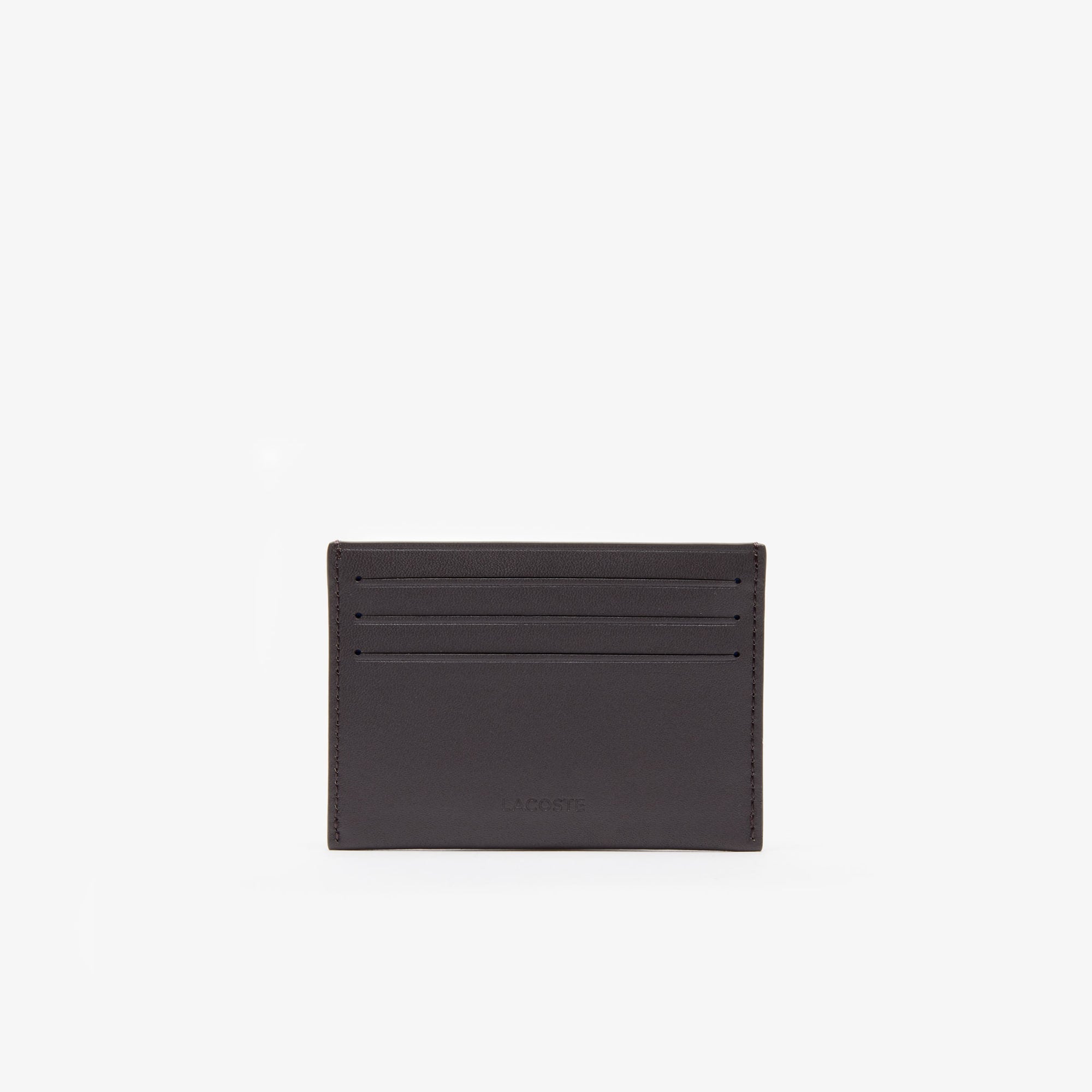 FG Leather Card Holder - Dark brown