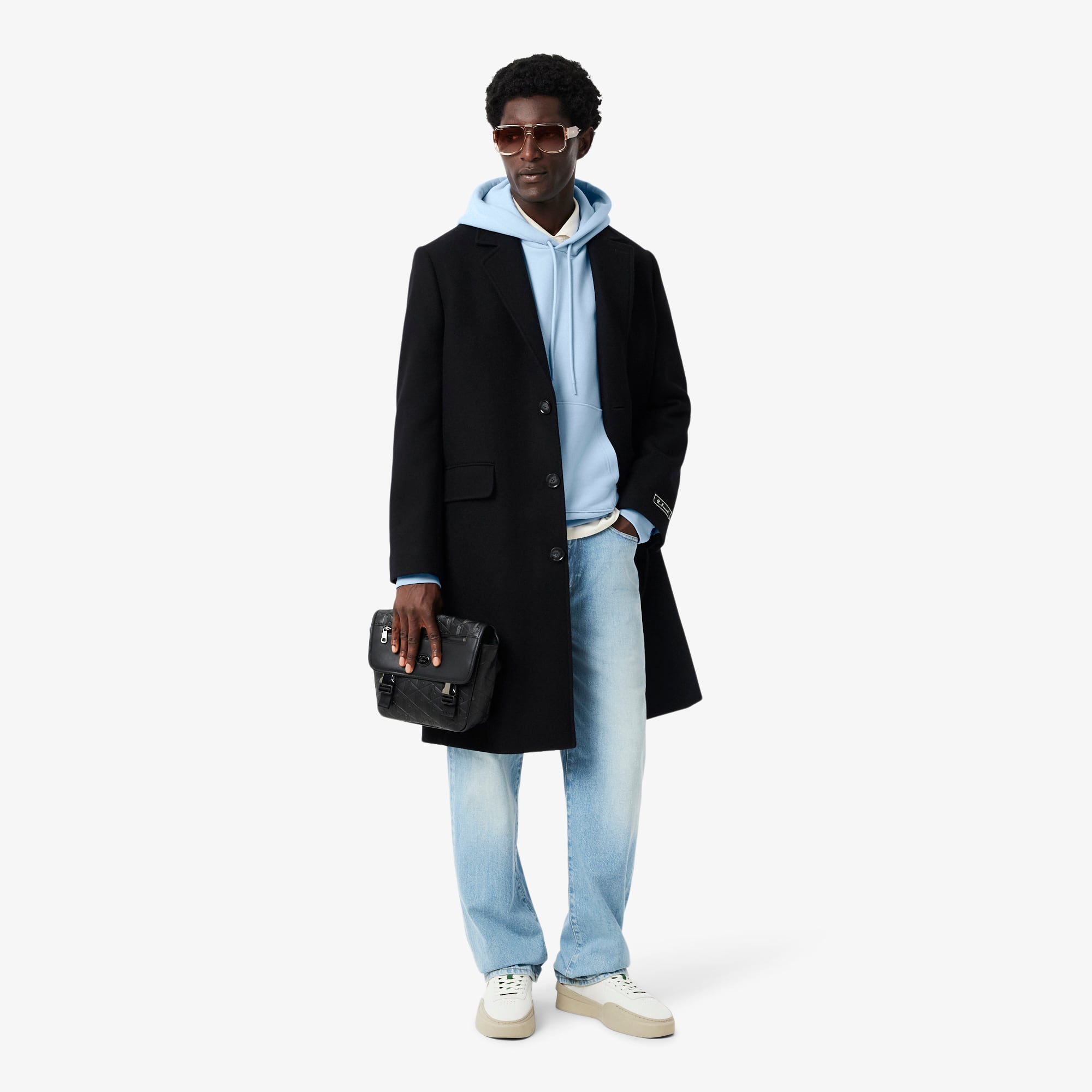 Unisex Heavy Fleece Hoodie - Pastel blue