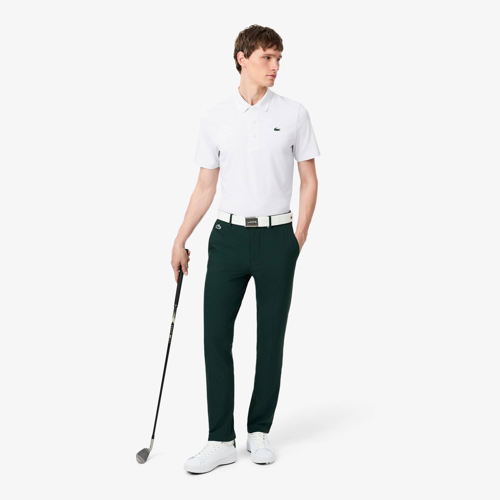 Ultra Dry Stretch Golf Polo - White