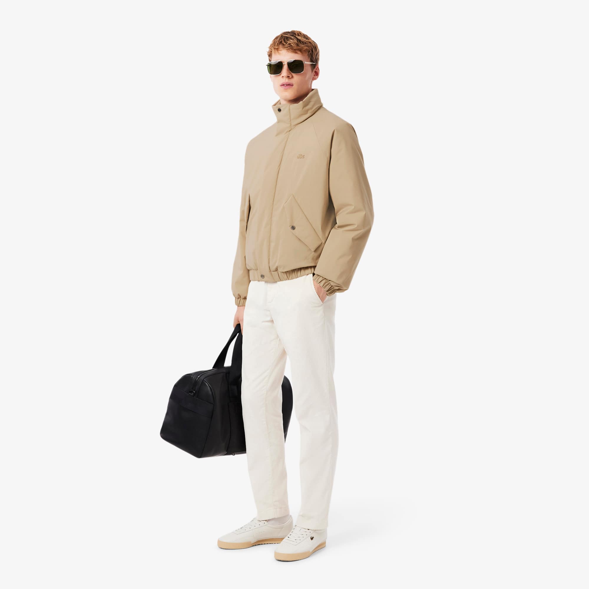 Men's Water-Repellent Puffer Jacket - Beige