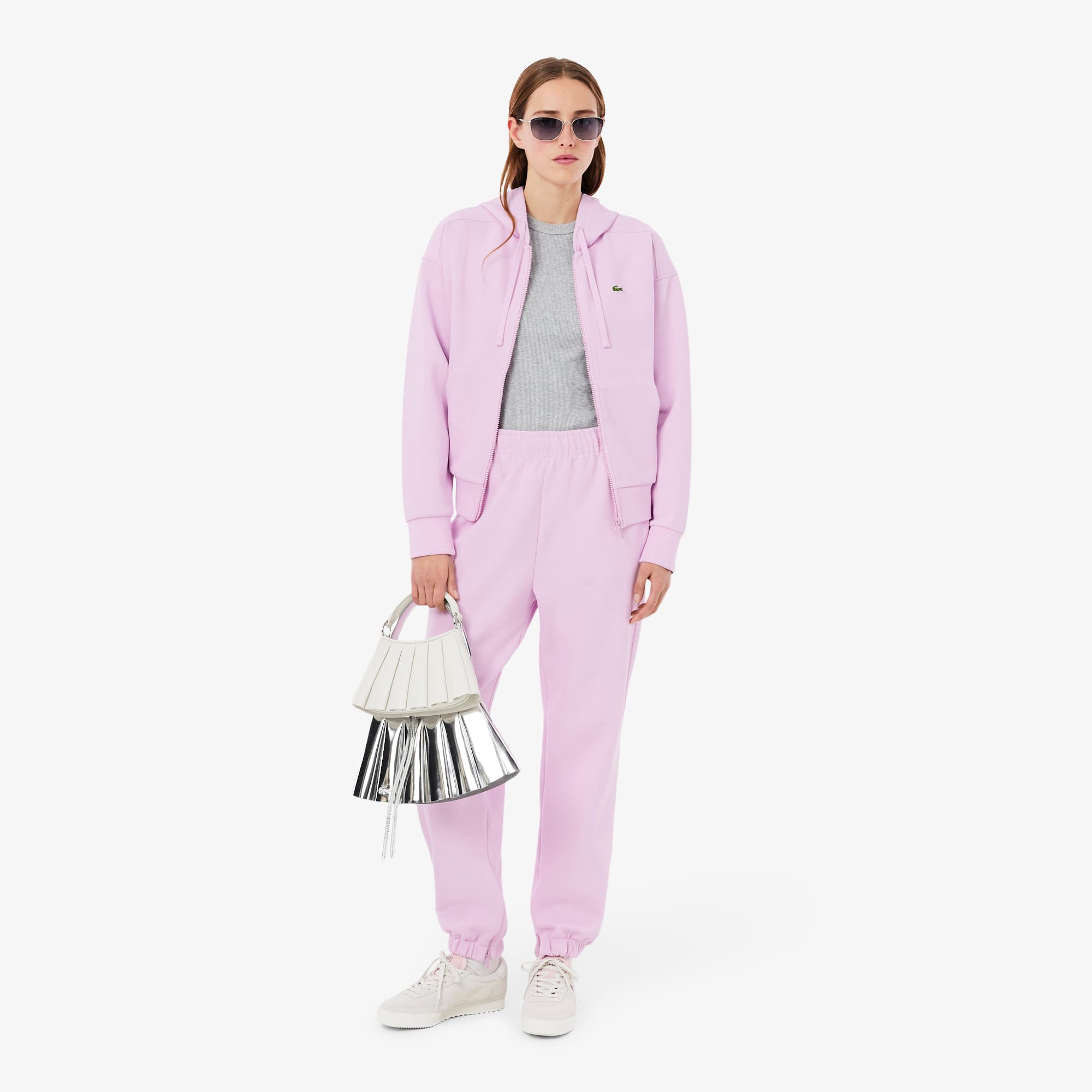 Women's Piqué Sweatpants - Pink