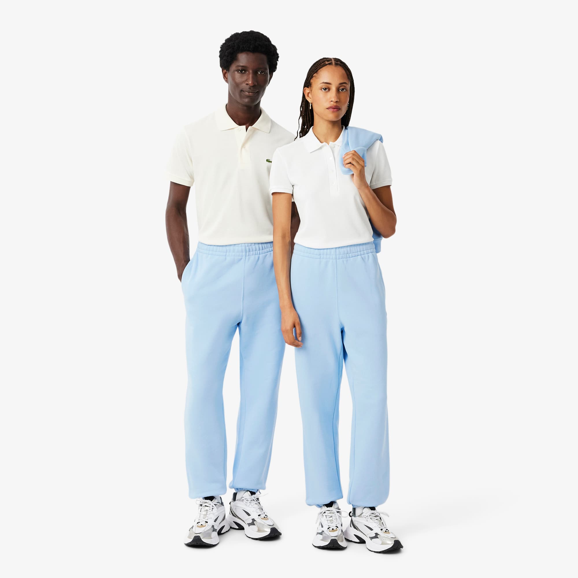 Unisex Fleece Sweatpants - Pastel blue