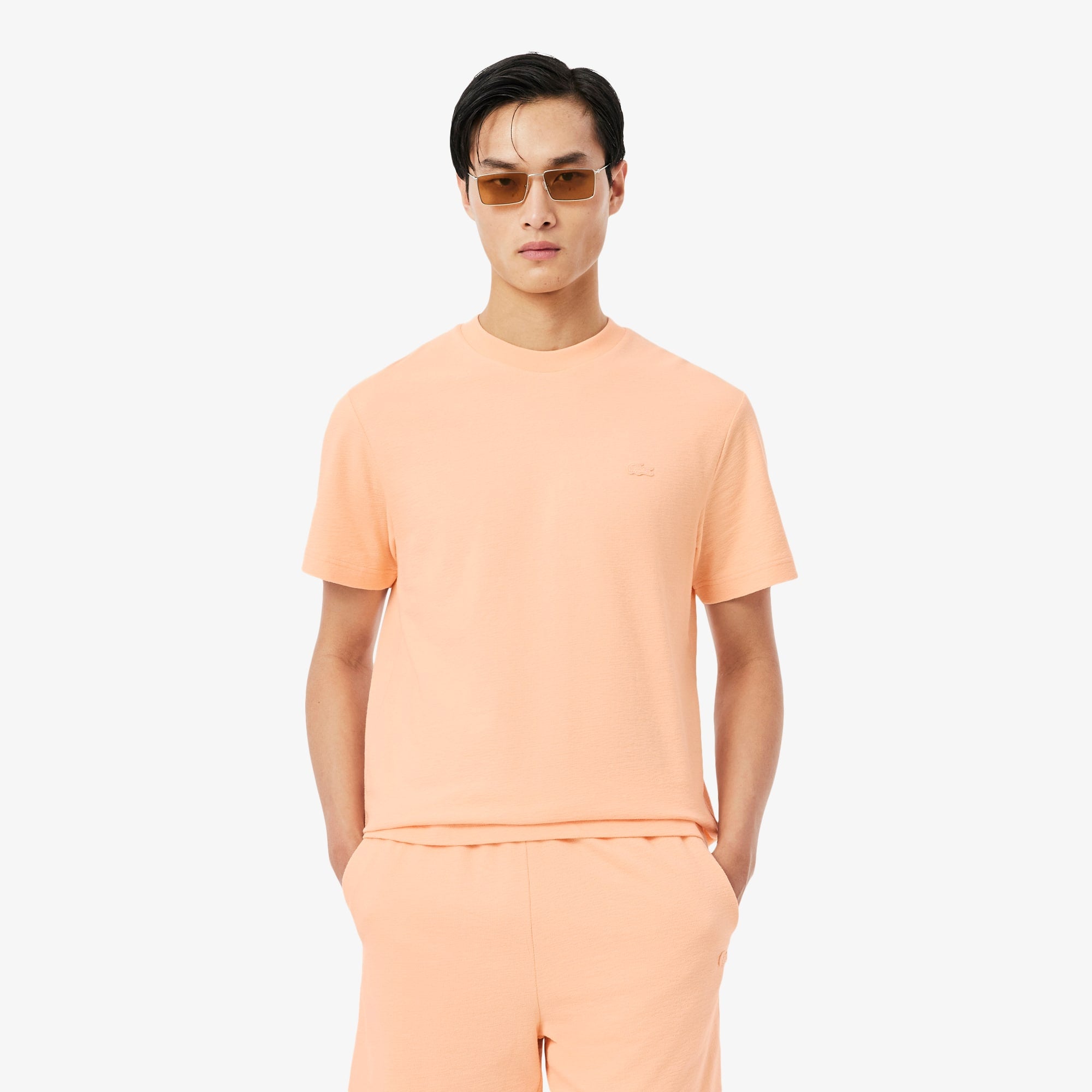 Textured Jersey T-Shirt - Rose Pale