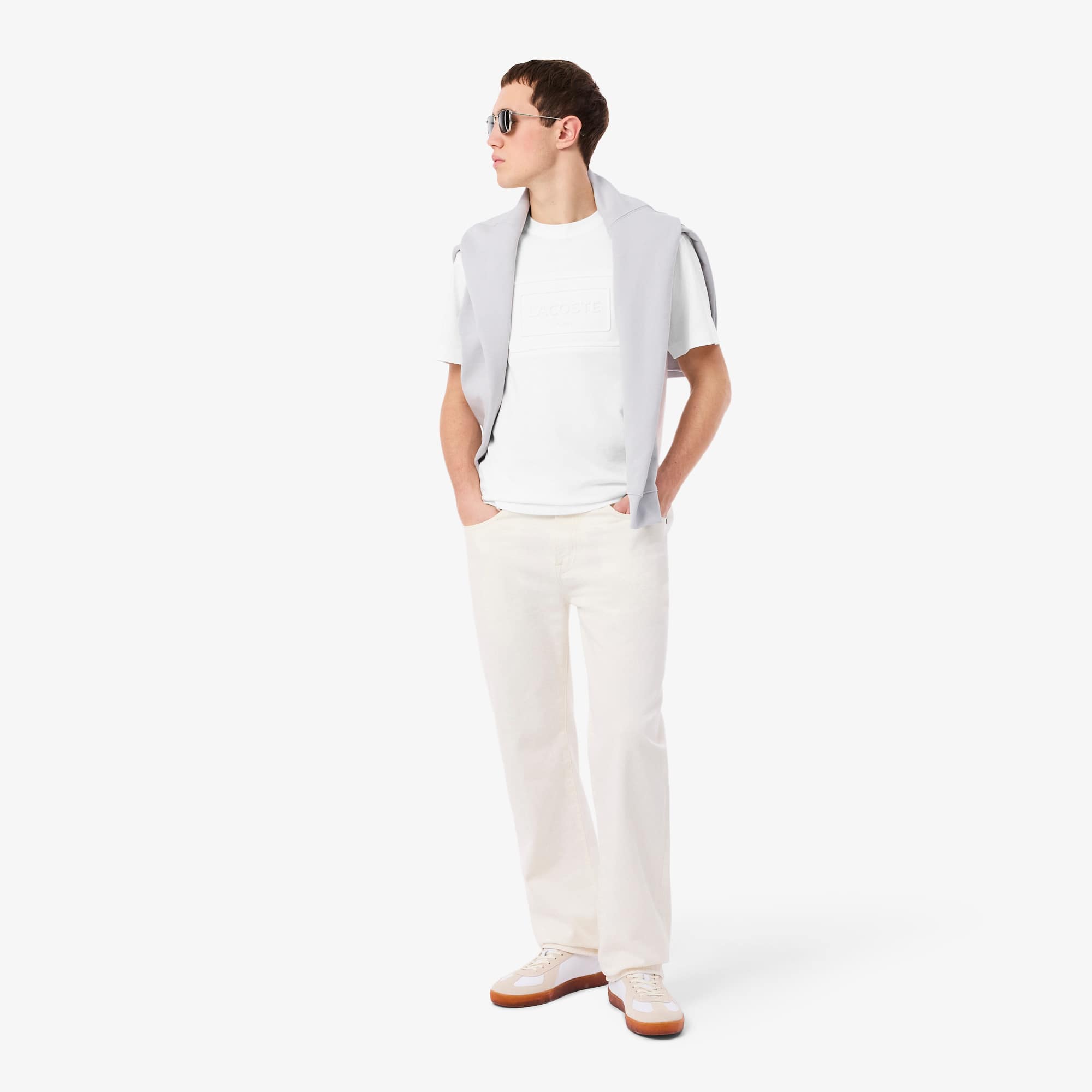 Embroidered Cotton T-Shirt - White
