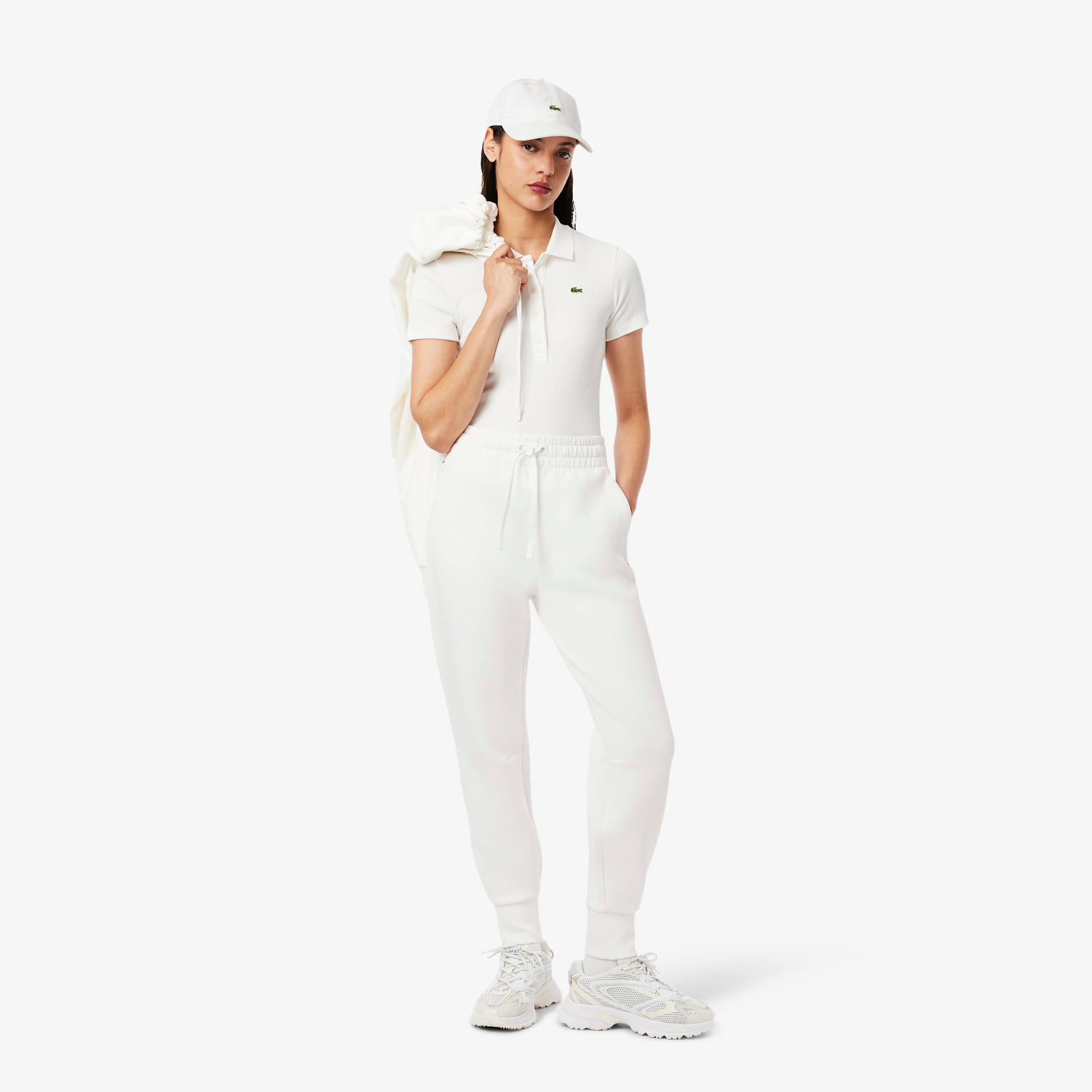 Women's Cotton Sweatpants - White