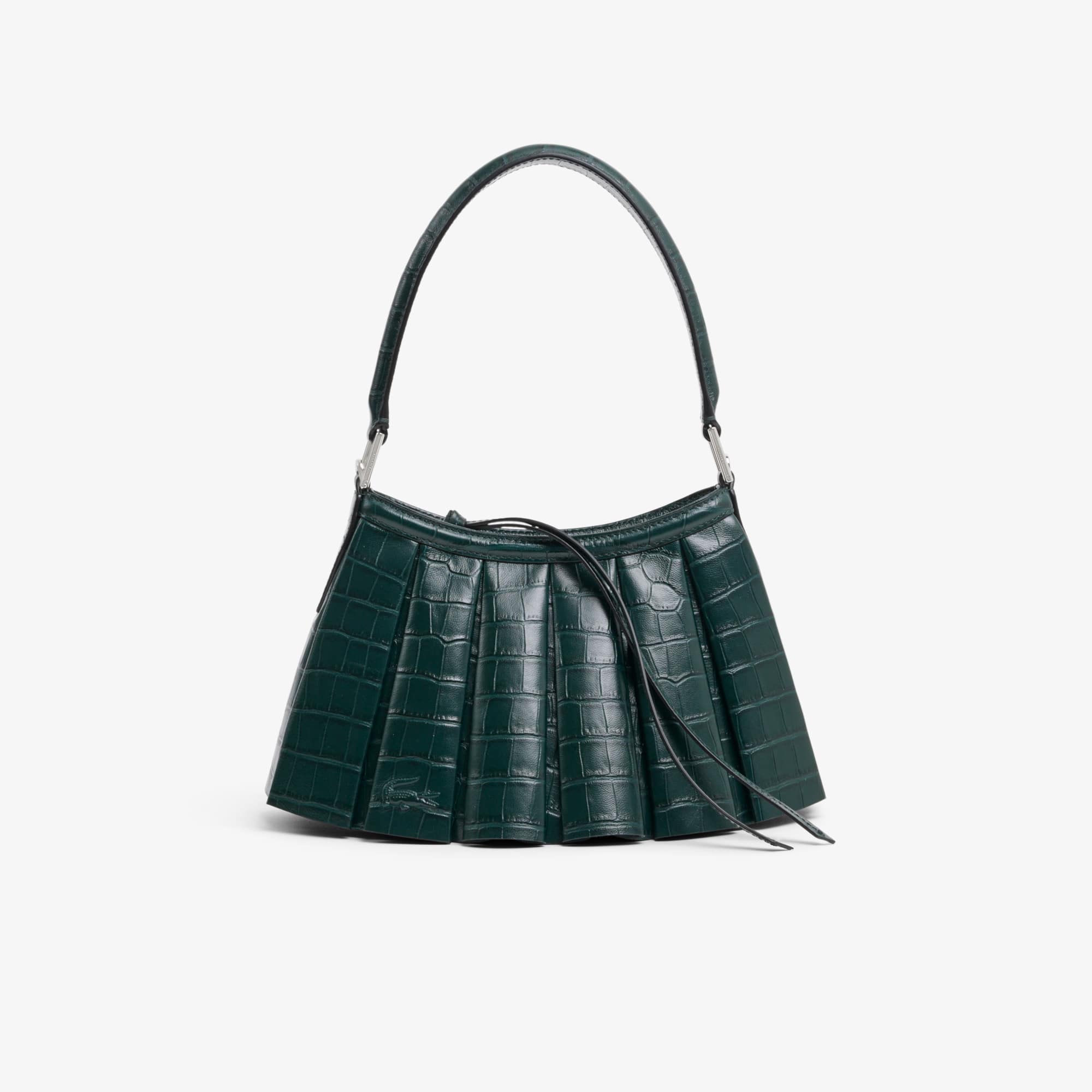 Runway Small Lenglen Crocodile Effect Leather Bag - Green gables