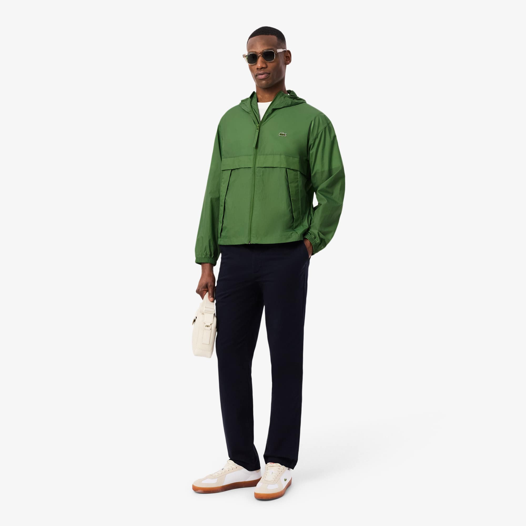 Water-Repellent Lightweight Packable Jacket - Green