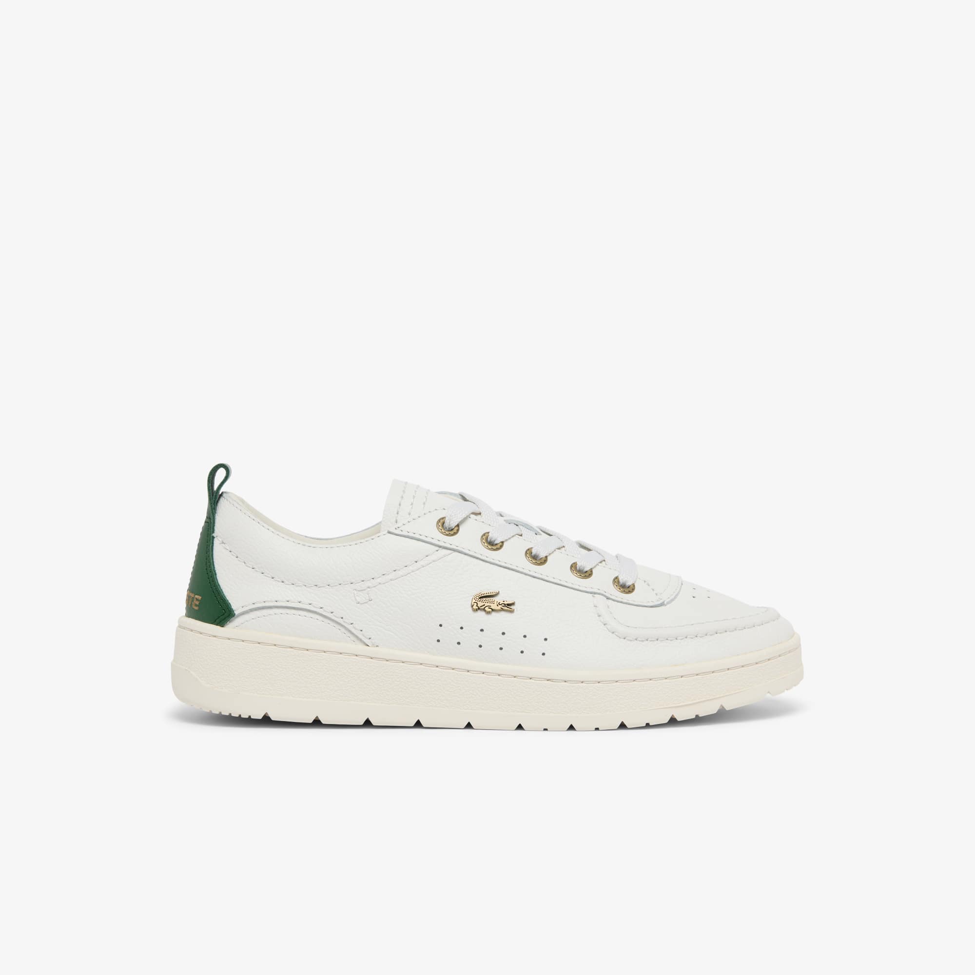 Men's Umpire Leather Sneakers - OFF WHT/DK GRN