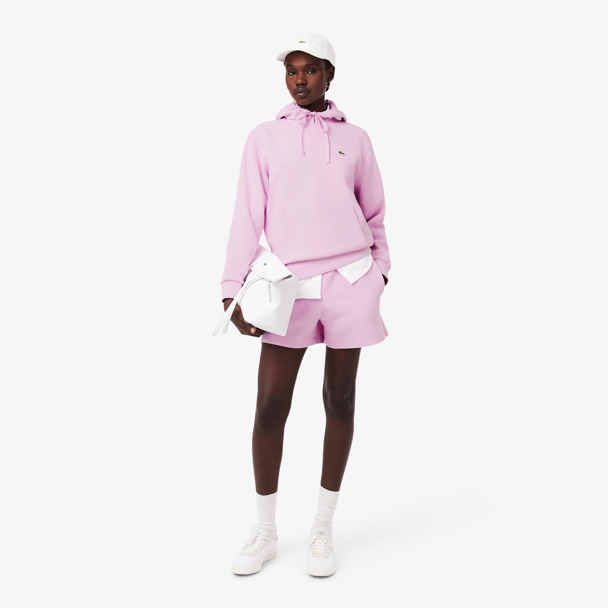 Women's Piqué Hoodie - Pink
