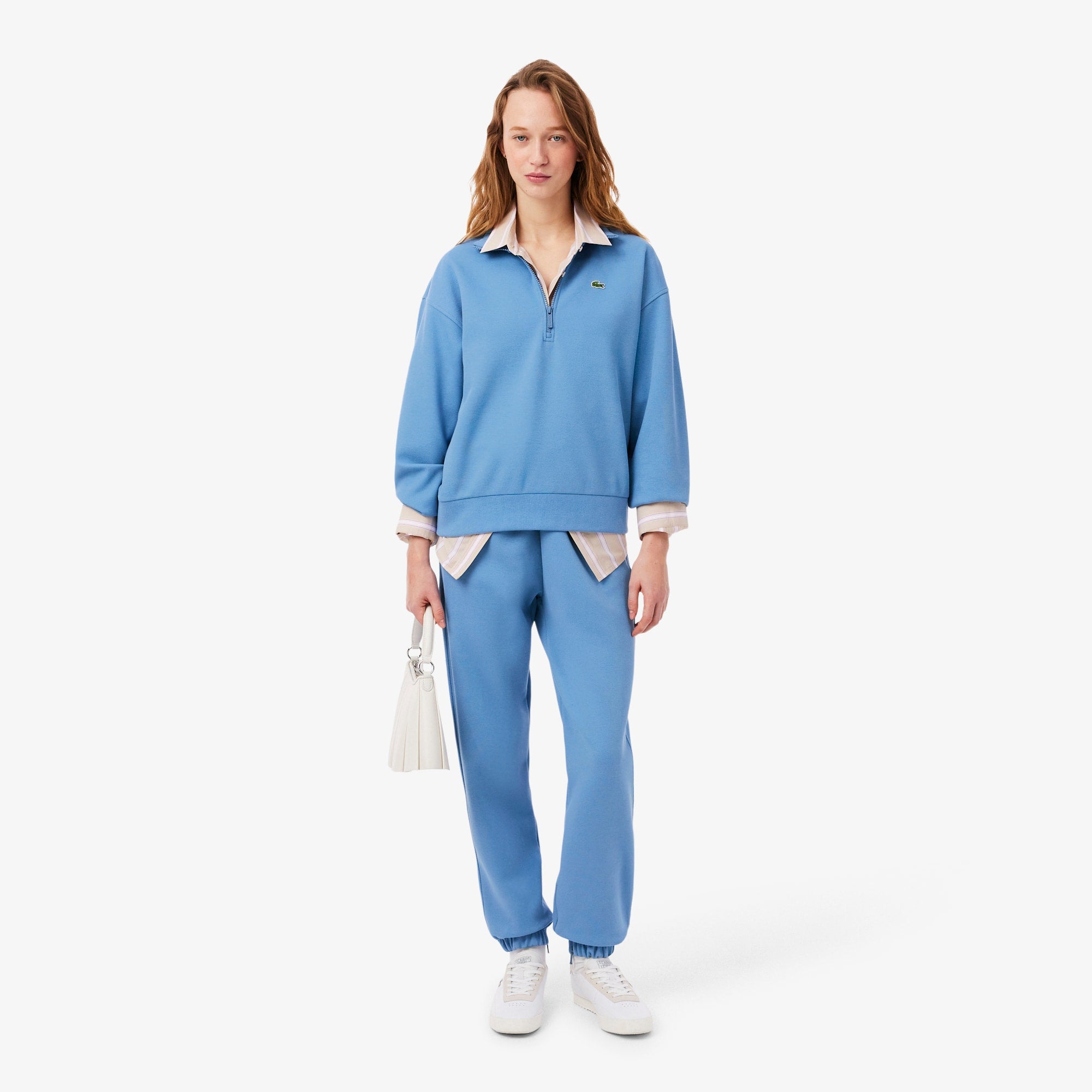 Women's Piqué Sweatpants - Blue
