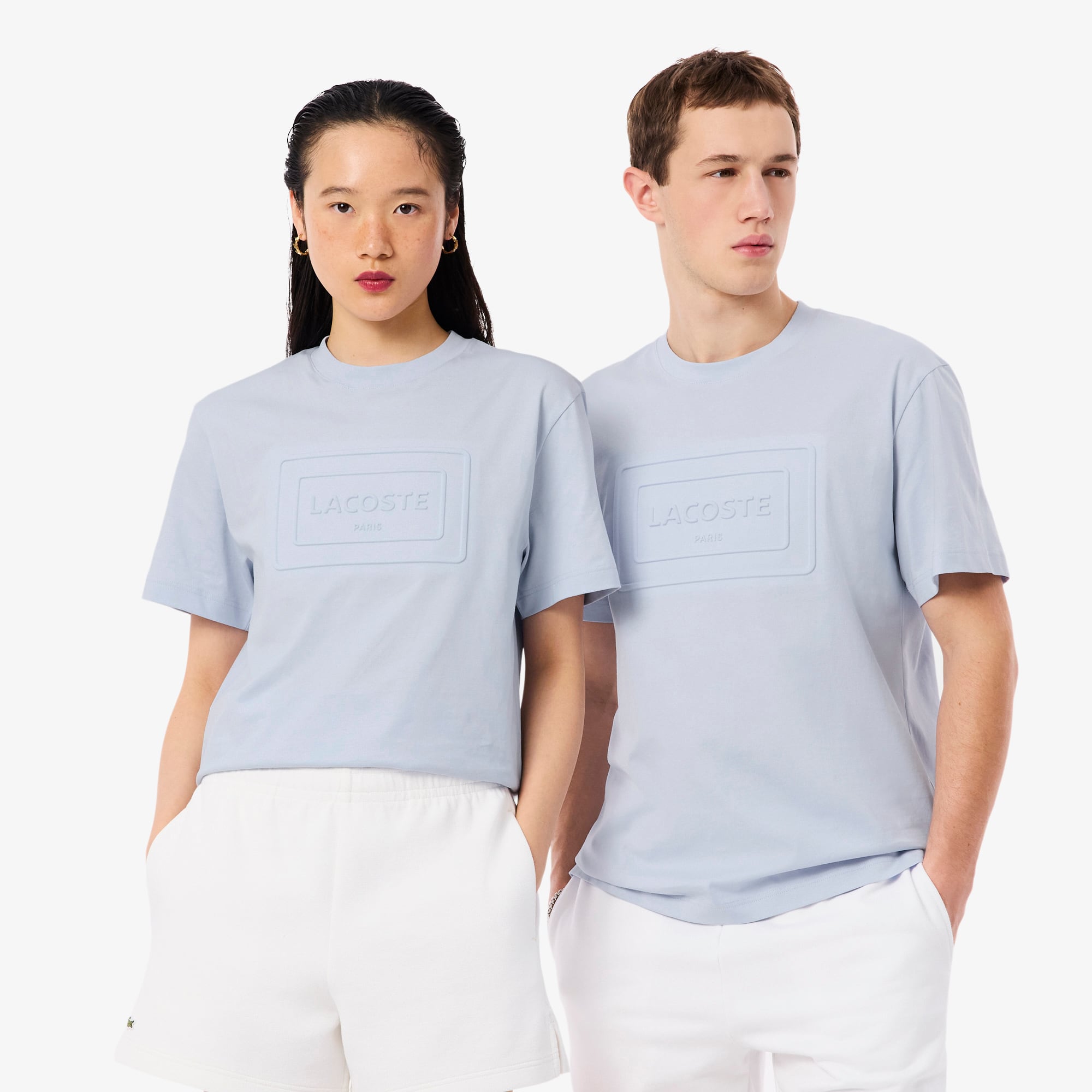 Embroidered Cotton T-Shirt - Phoenix blue
