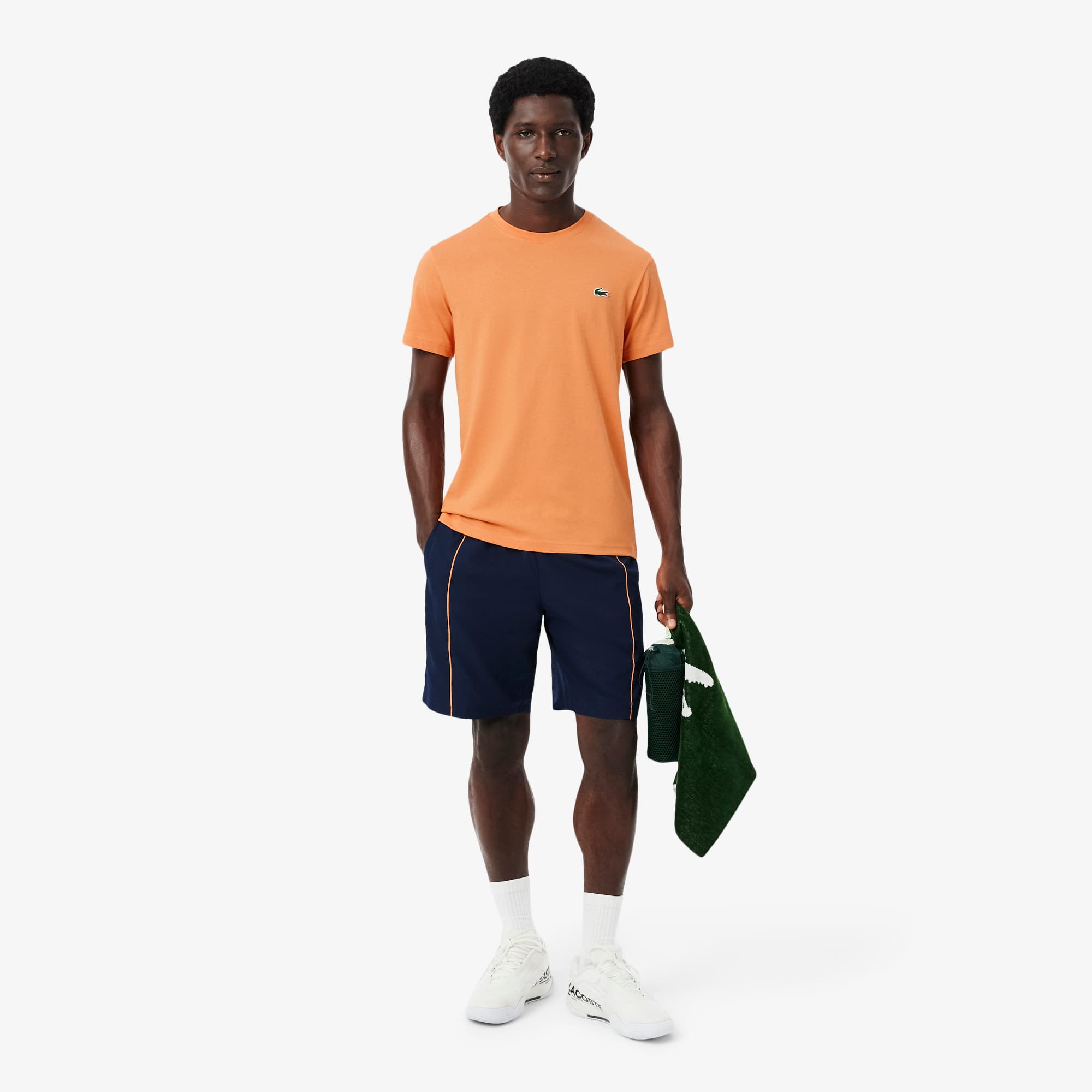 Ultra Dry Crocodile Graphic Sport T-Shirt - Orange / Rose Pale