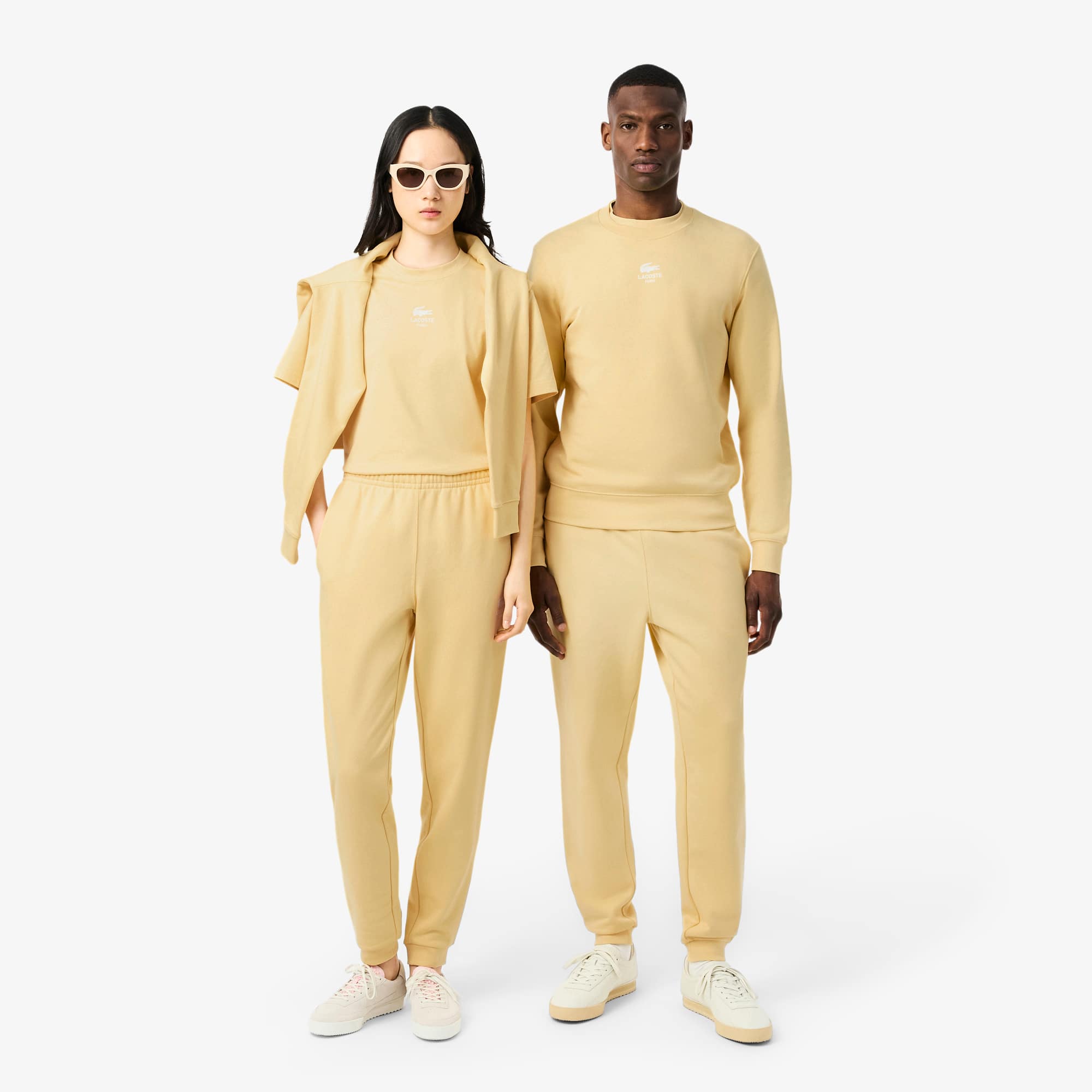 Unisex Tapered Leg Sweatpants - Yellow