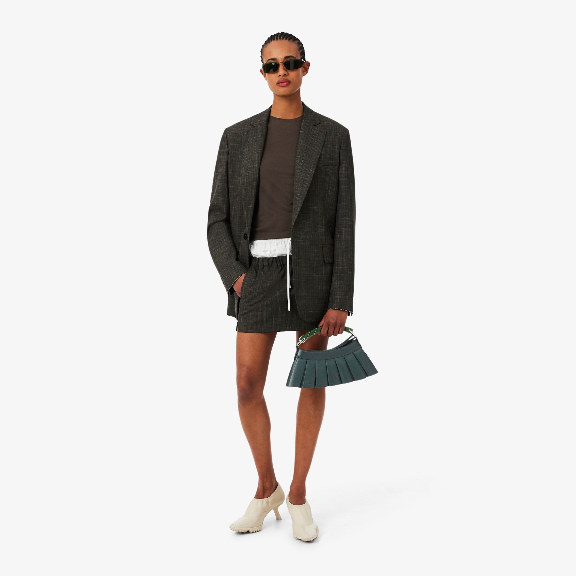 Runway H Lenglen Leather Bag - Green gables