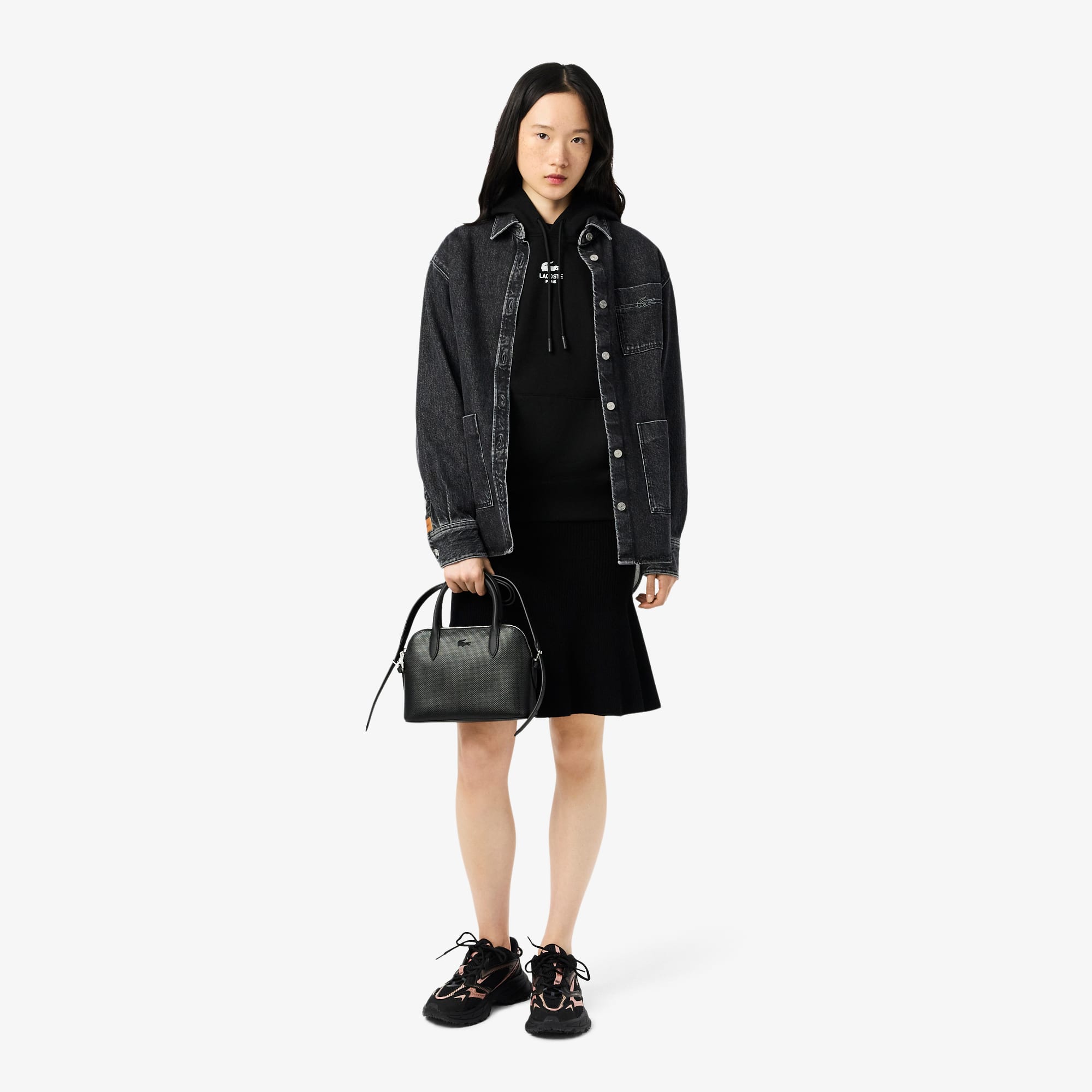 Unisex Print Hoodie - Black