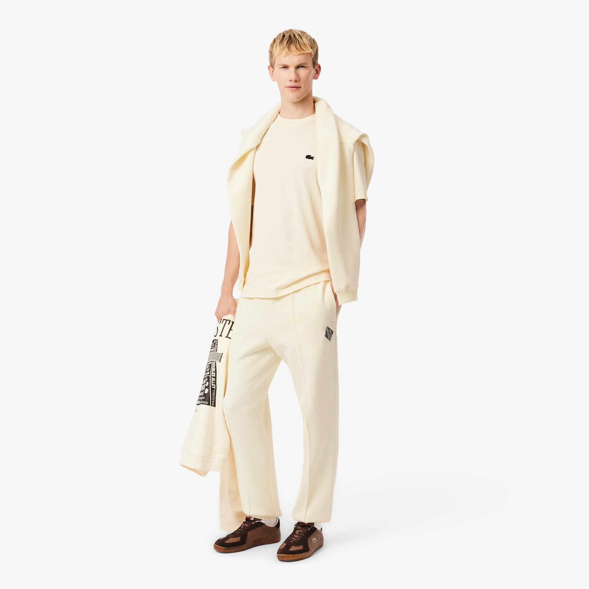 Printed Heavy Cotton T-Shirt - Lemon Beige