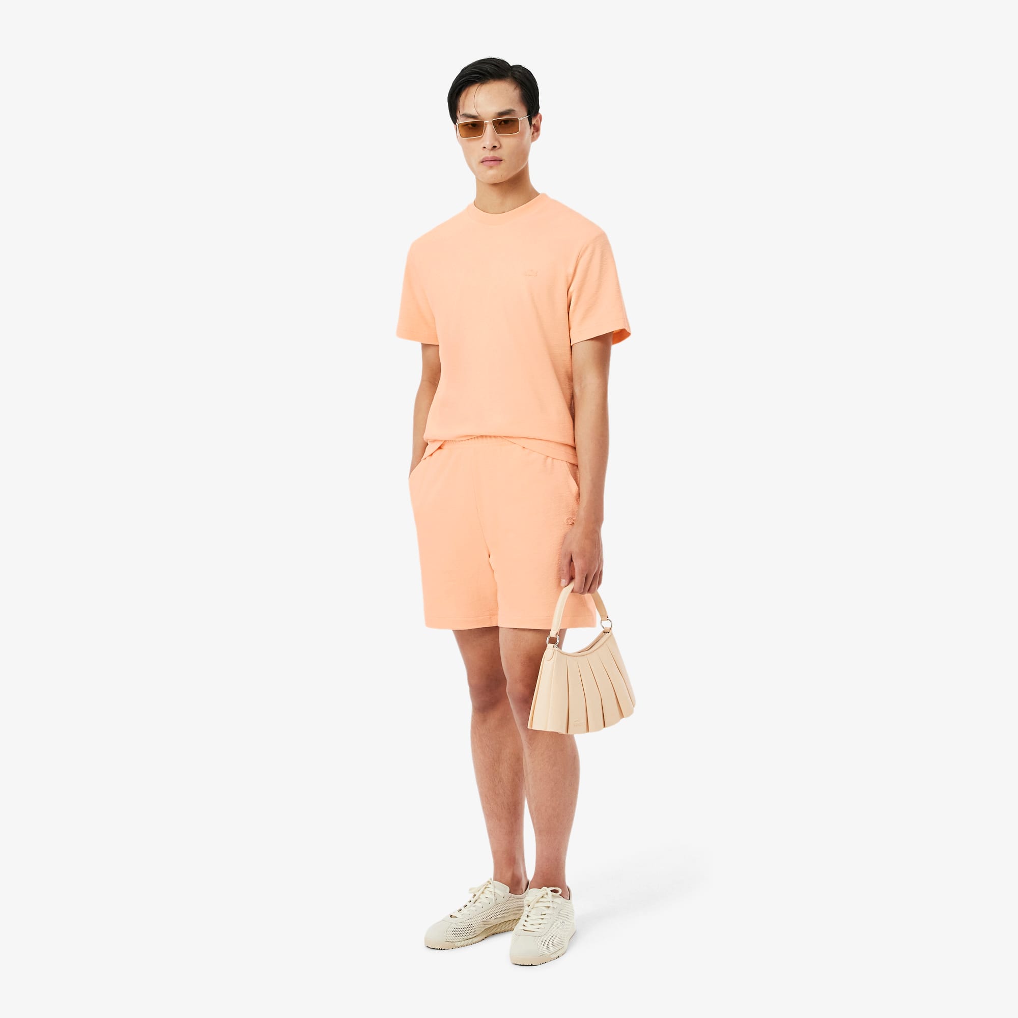Textured Jersey T-Shirt - Rose Pale