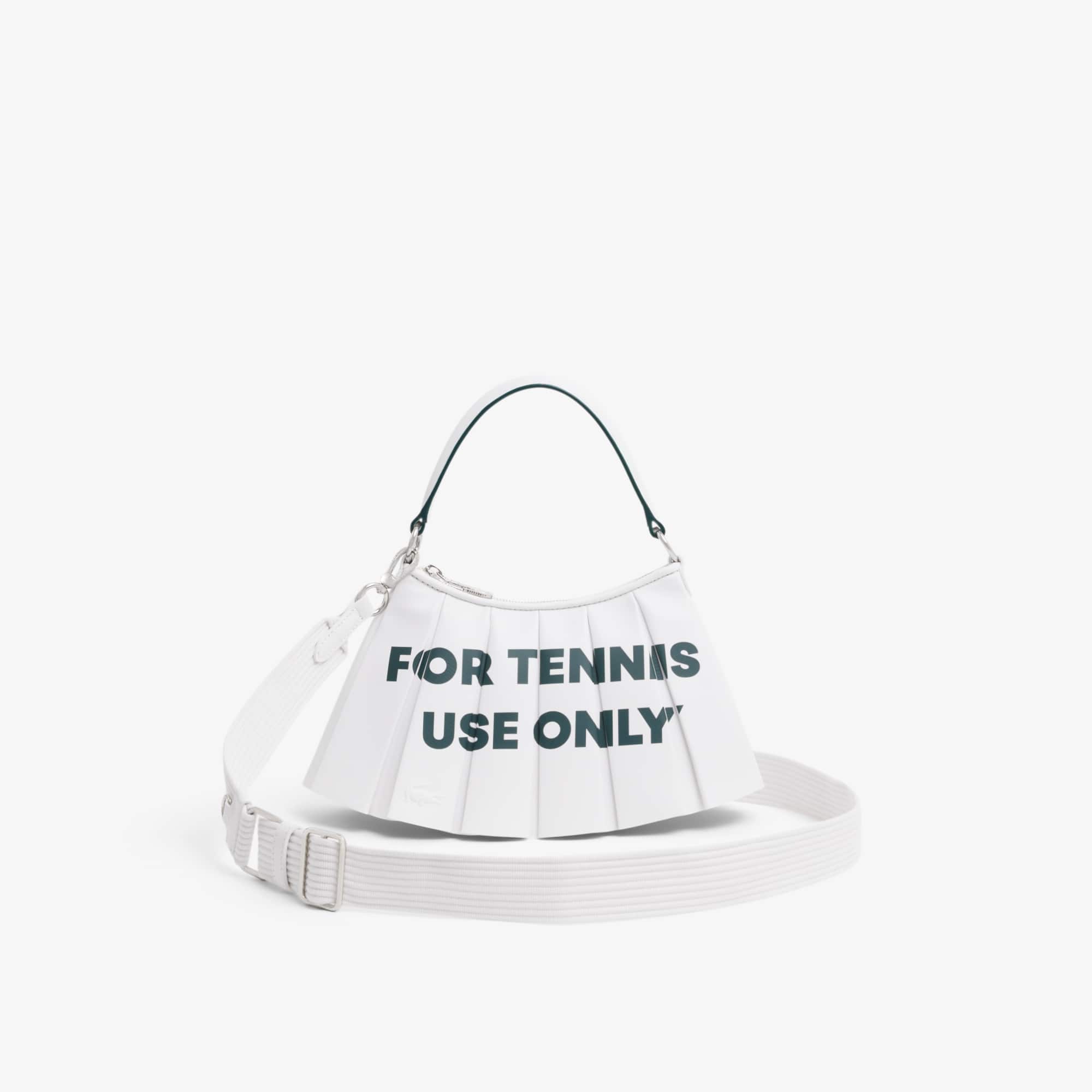 Runway Small Lenglen Printed Leather Bag - WHITE PR