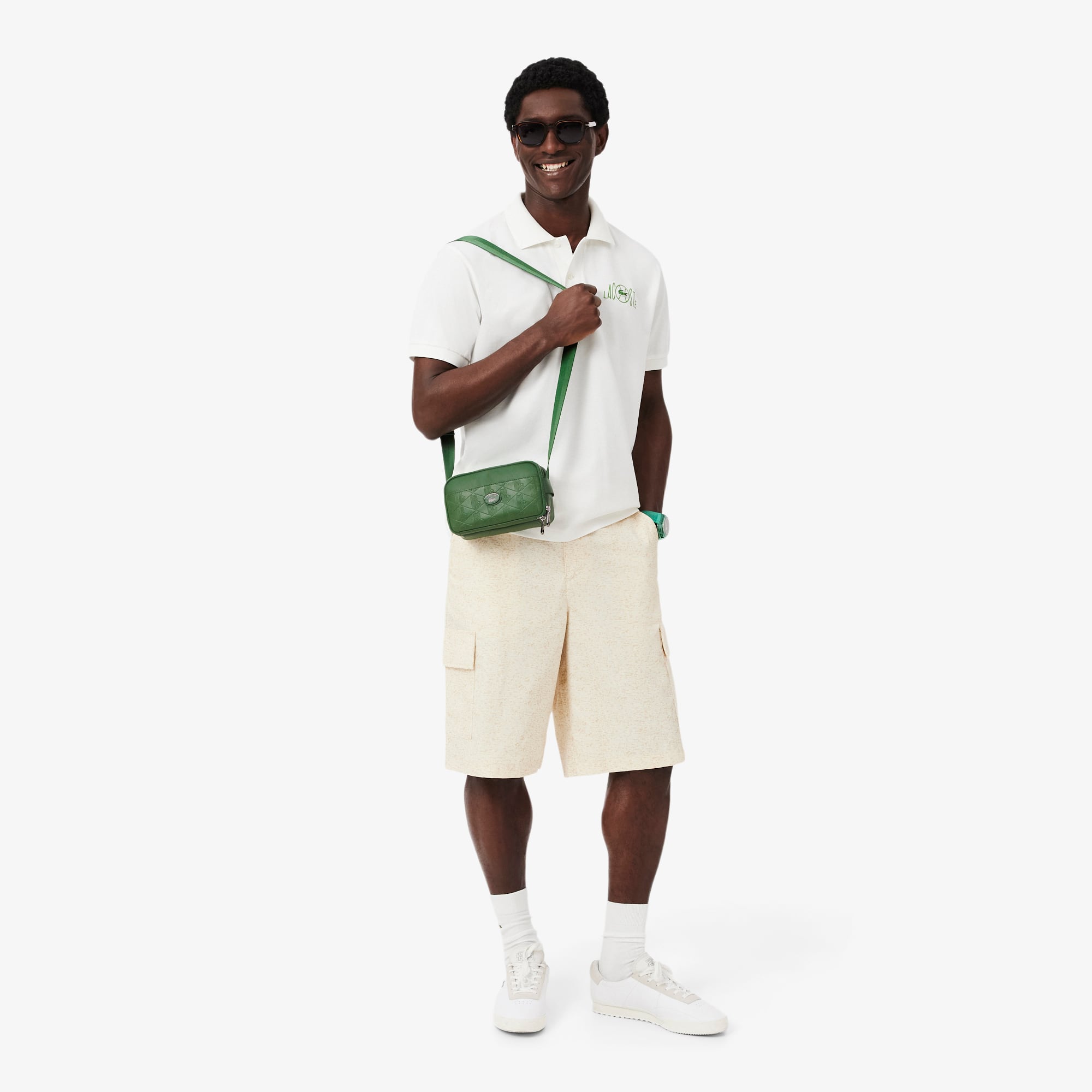 Vertical Leather Monogram Satchel - Vert