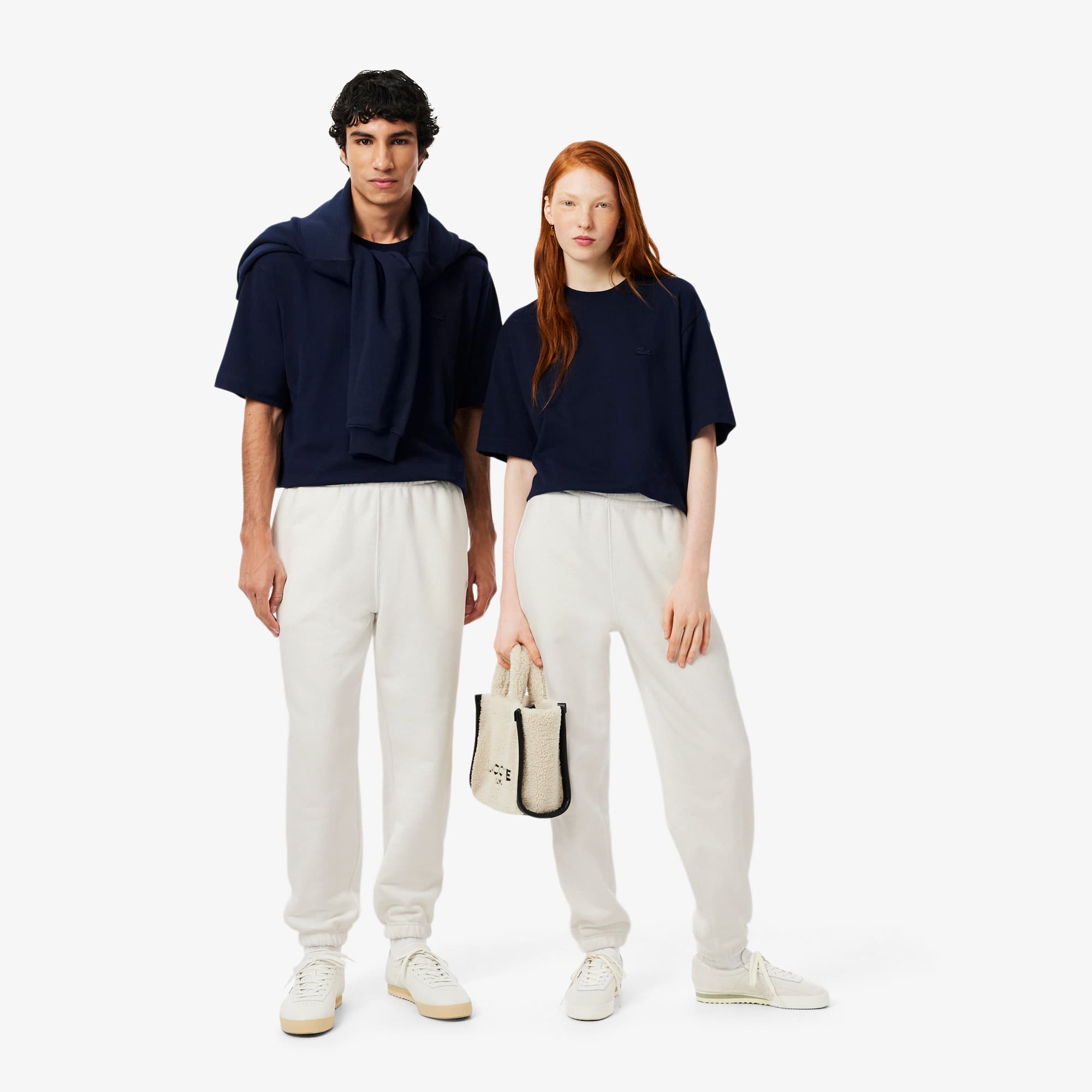 Unisex Fleece Sweatpants - White