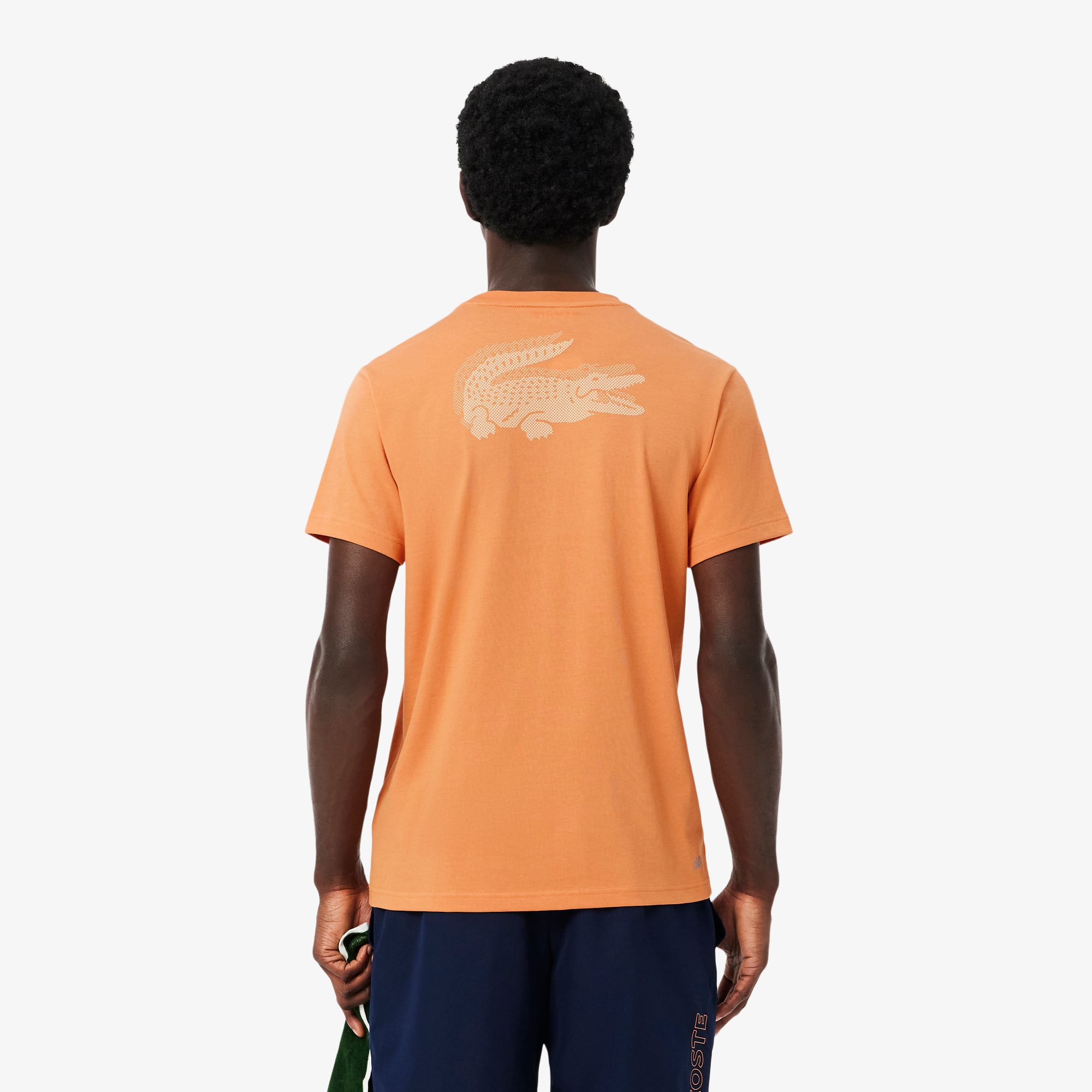 Ultra Dry Crocodile Graphic Sport T-Shirt - Orange / Rose Pale