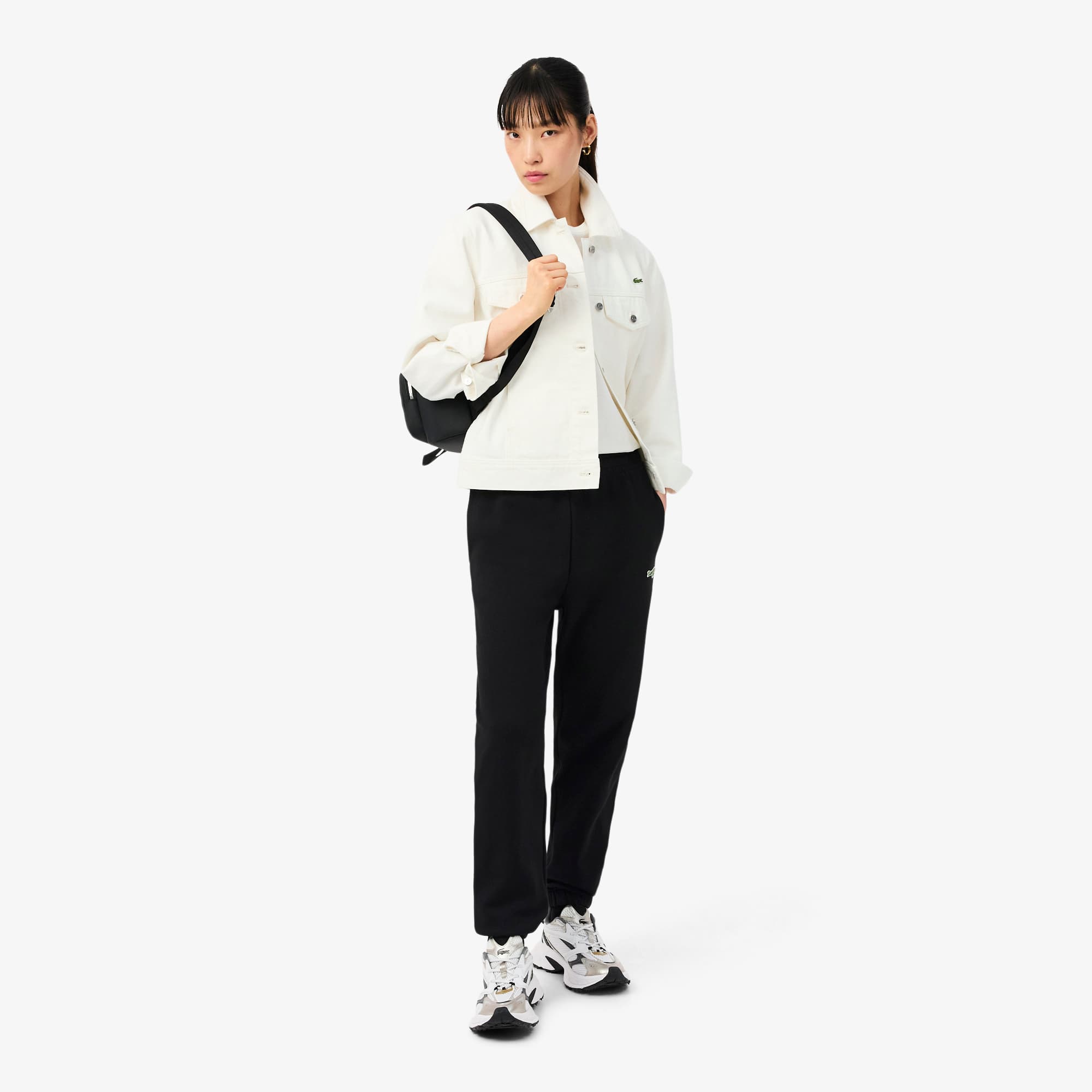 Women's Straight Fit Logo Sweatpants - Black