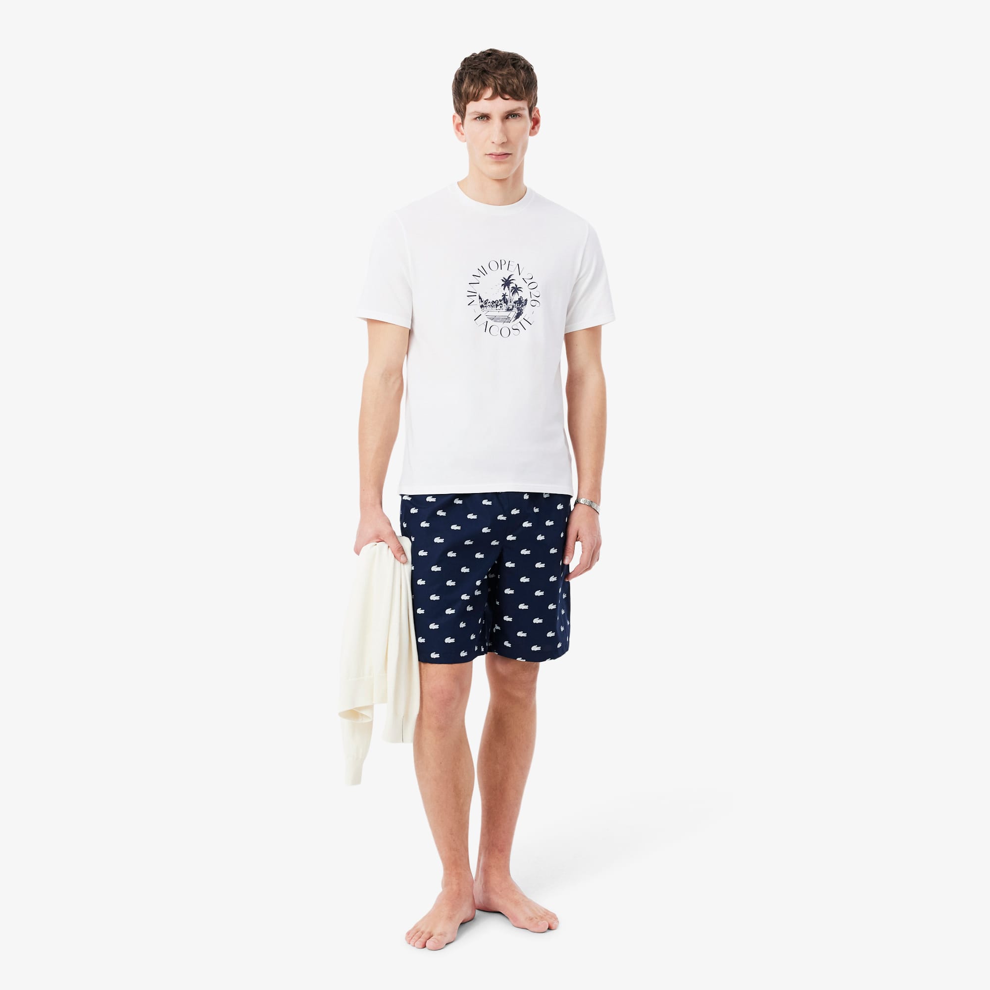 Miami Open Edition Pajama Set - Navy Blue / White