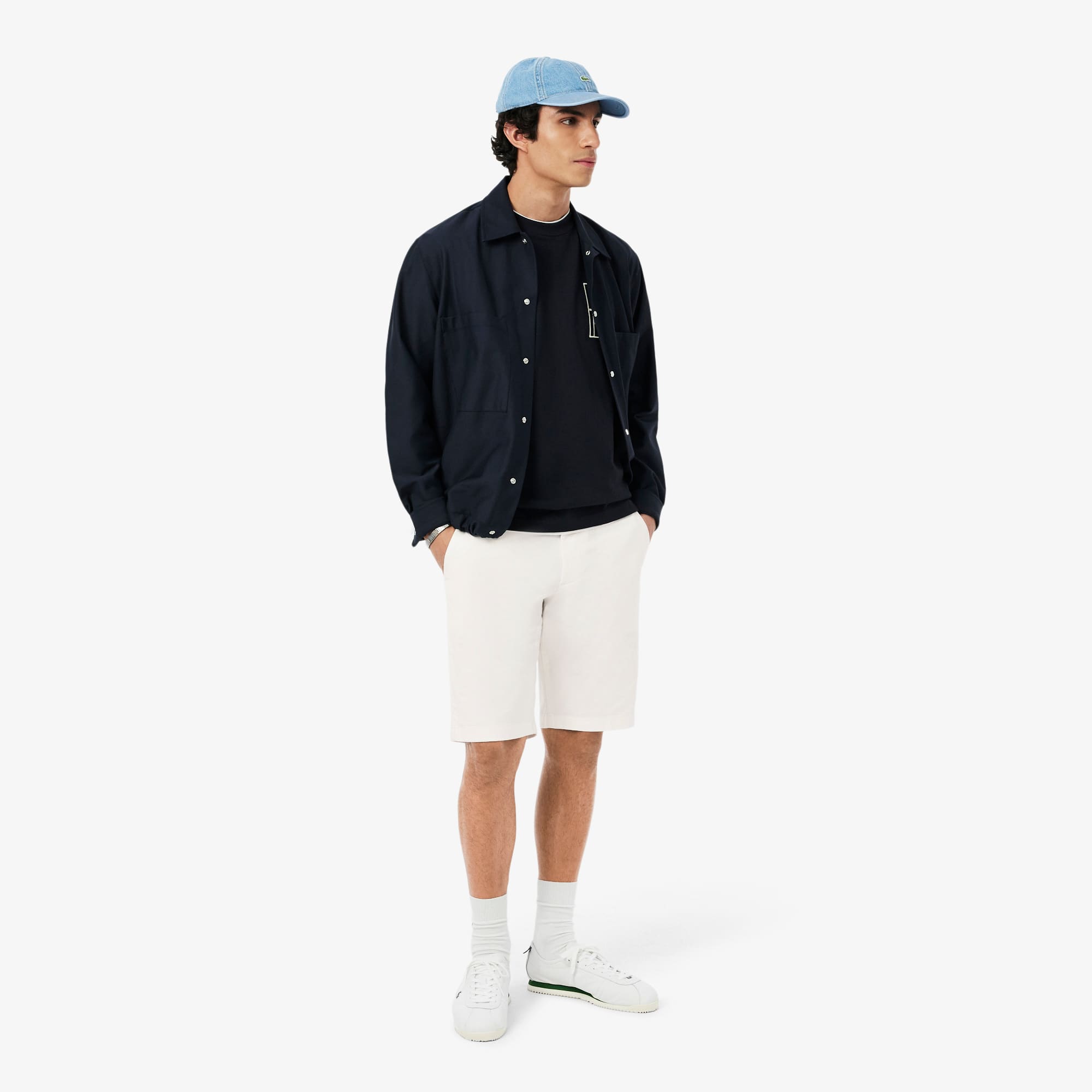 Stretch Twill Chino Shorts - White