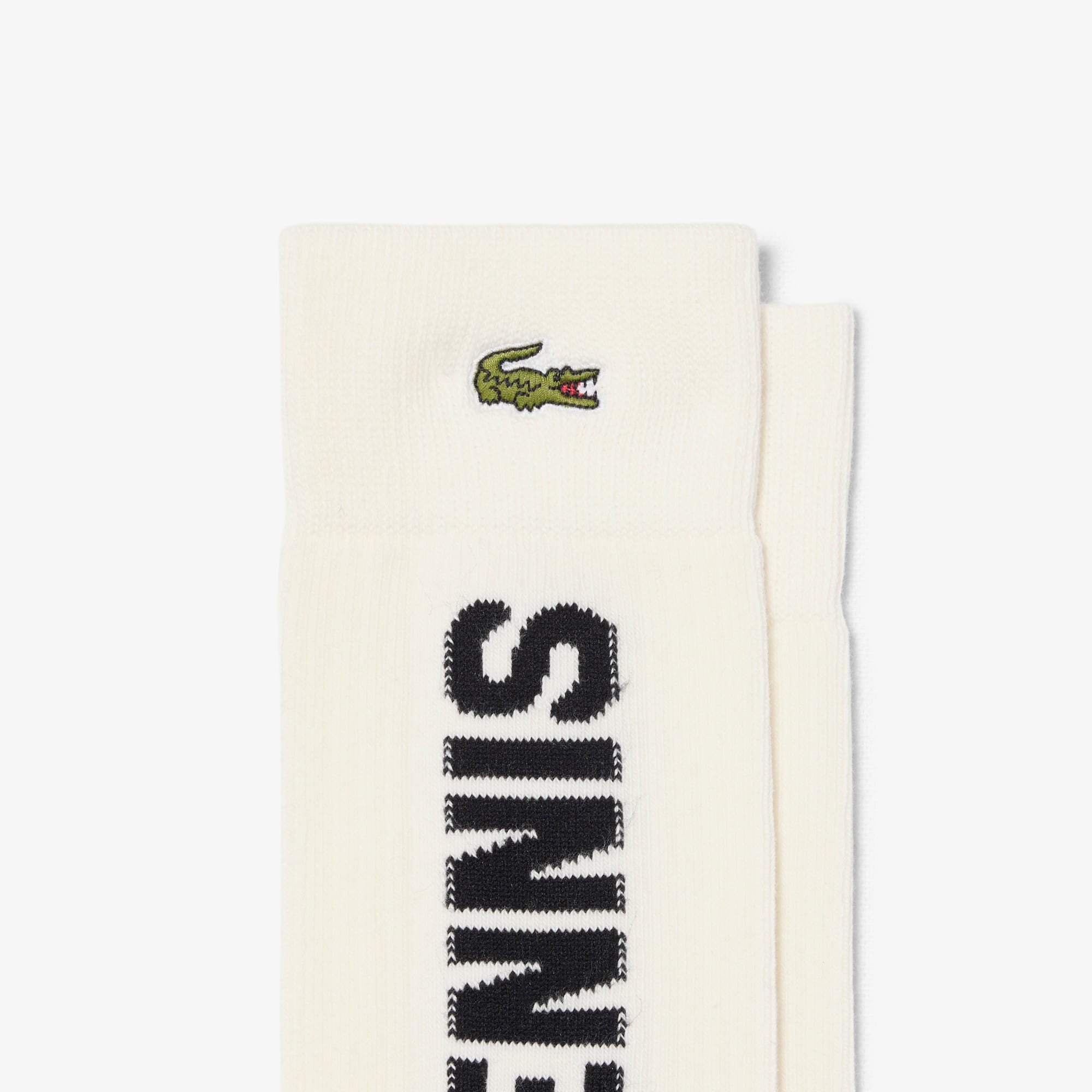 2-Pack Ribbed Socks - Blanc / Noir / Blanc