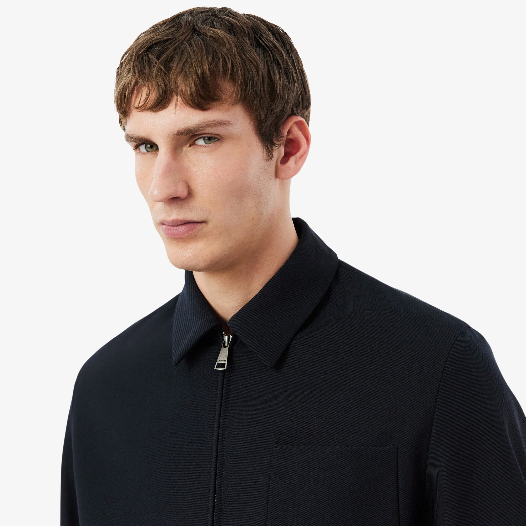 Wool blend Twill Jacket - Black