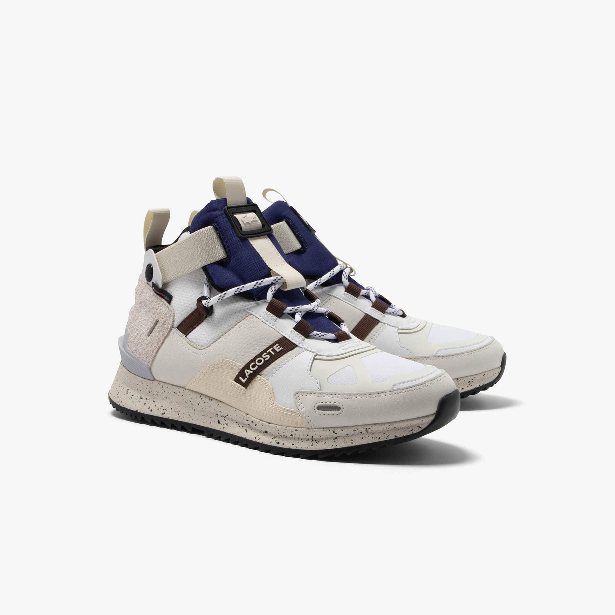 Men’s Suede Leather Run Breaker Boots - WHITE / NAVY