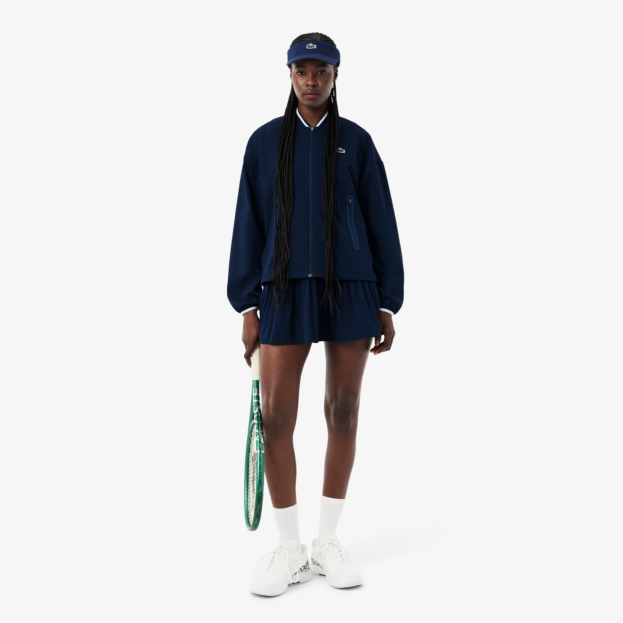 Tennis Water-Repellent Track Jacket - Navy Blue