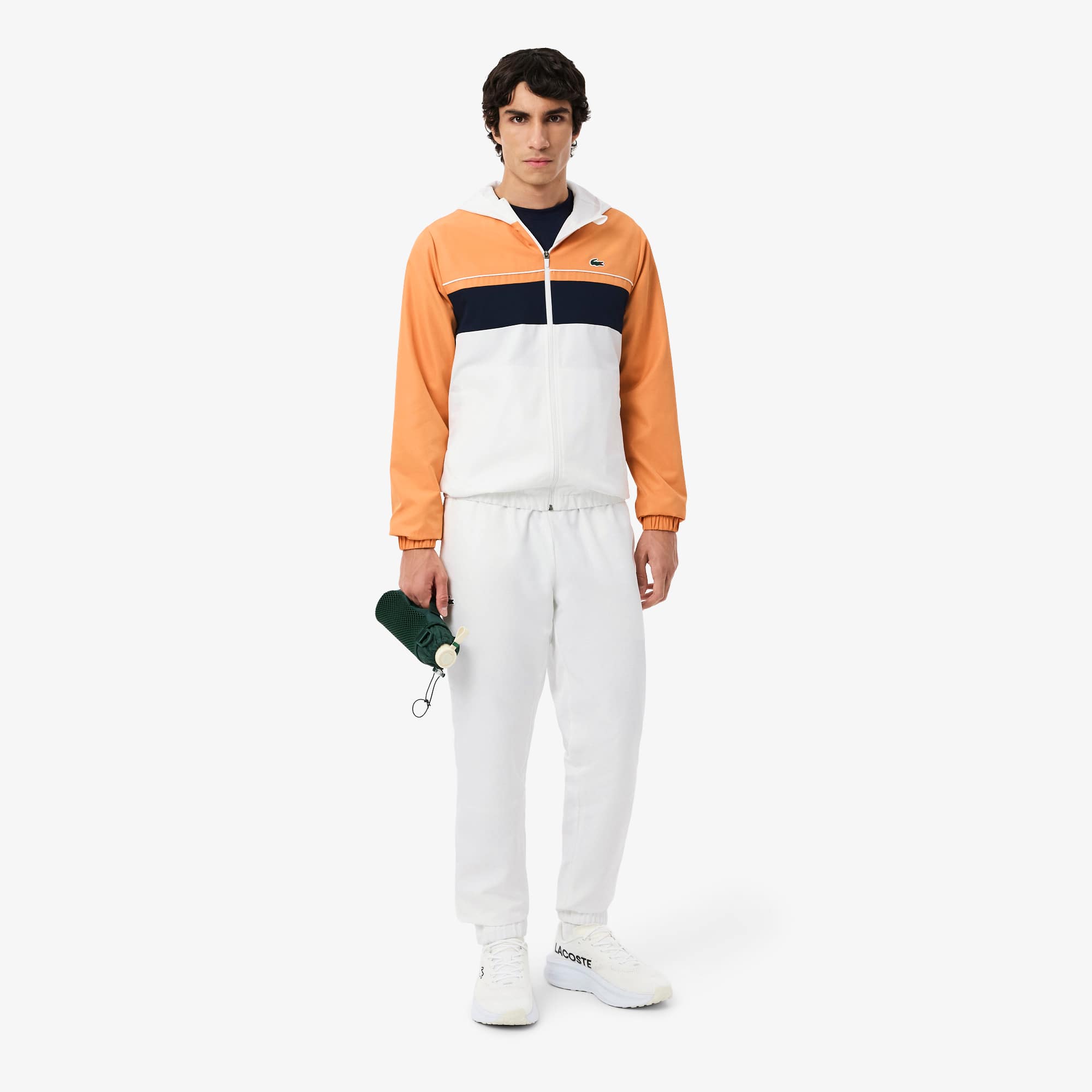 Men's Sport Sweatsuit - Blanc / Orange / Bleu Marine