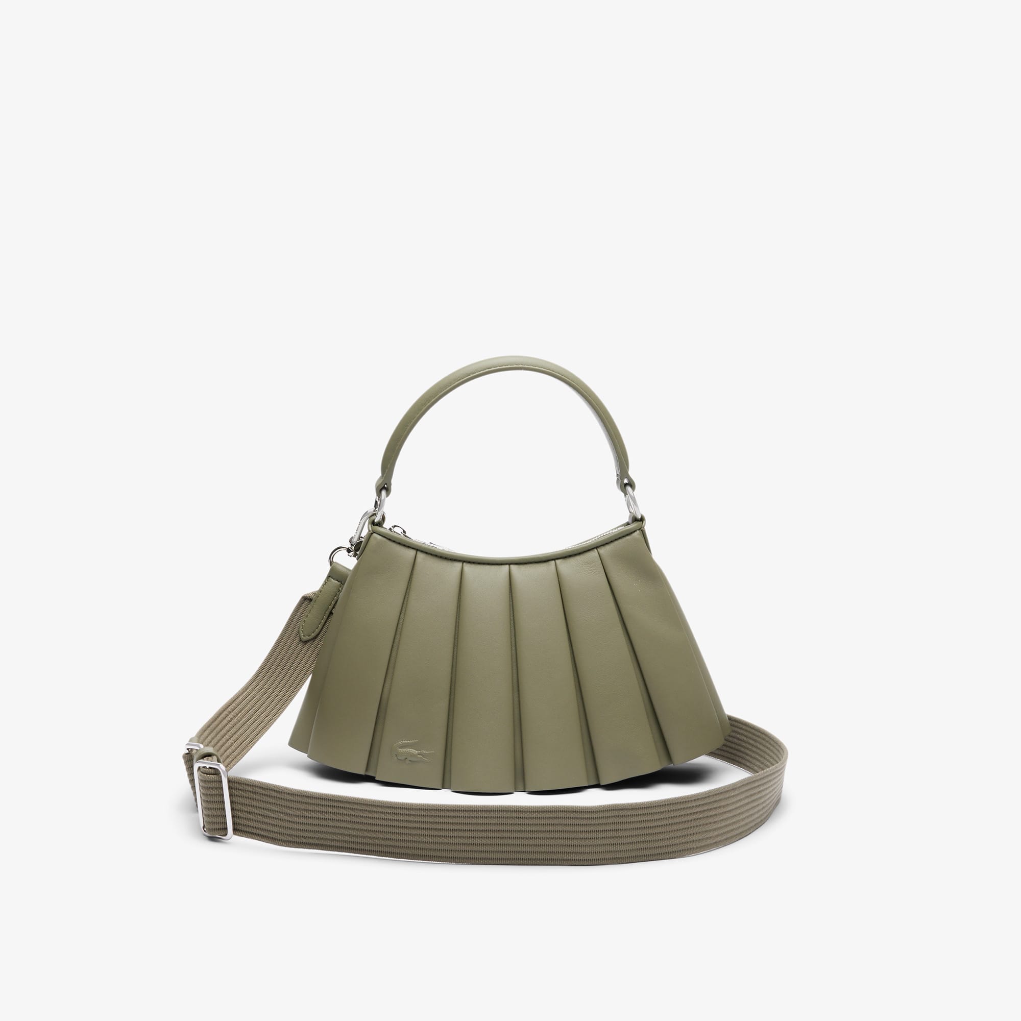Small Lenglen Leather Bag - Kaki
