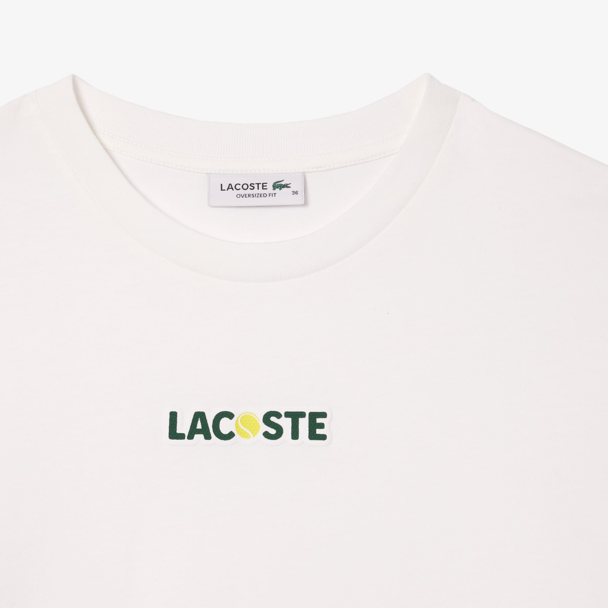 Women's Oversized Ball Print Cotton T-Shirt - White