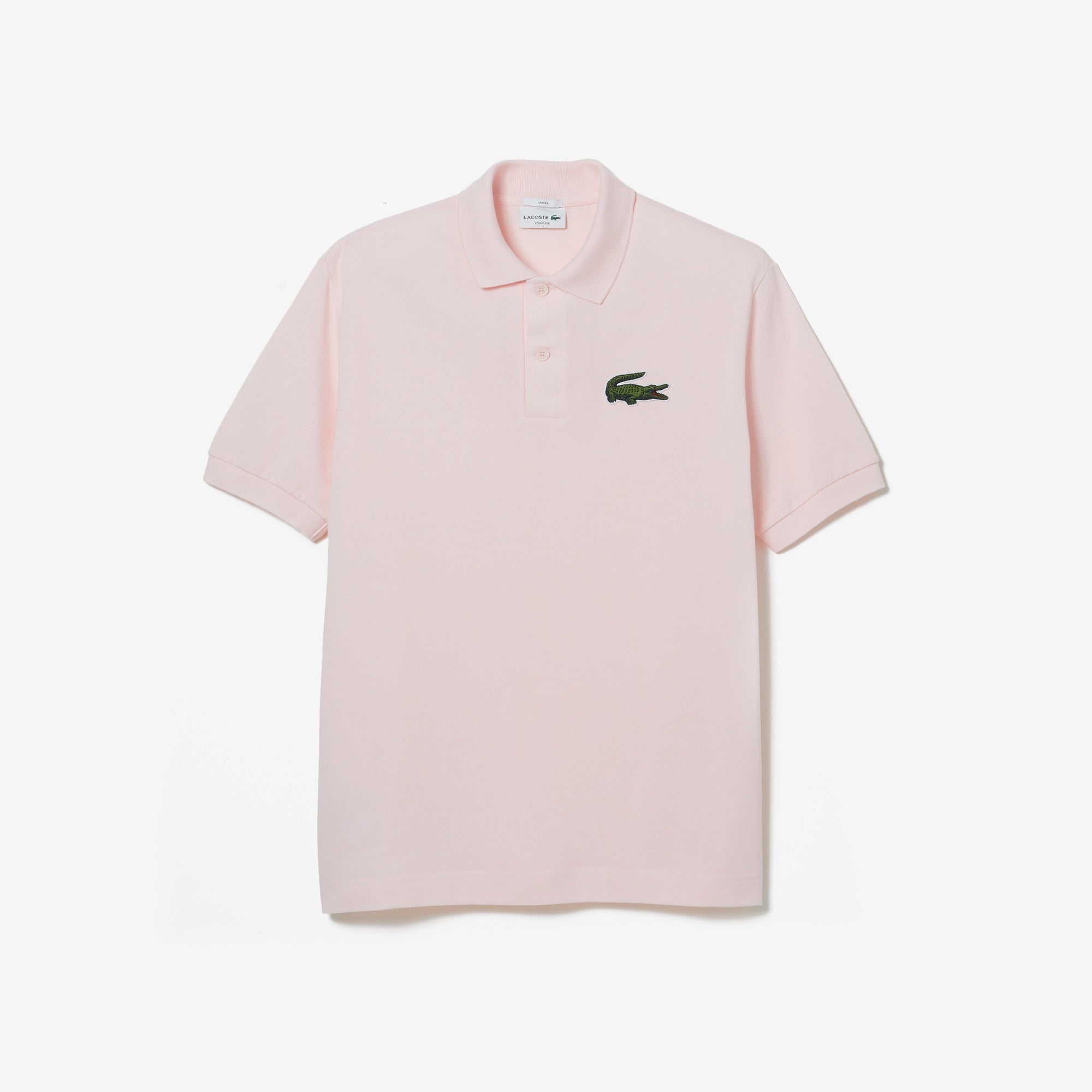 Unisex Loose Fit L.12.12 Piqué Polo - Light Pink