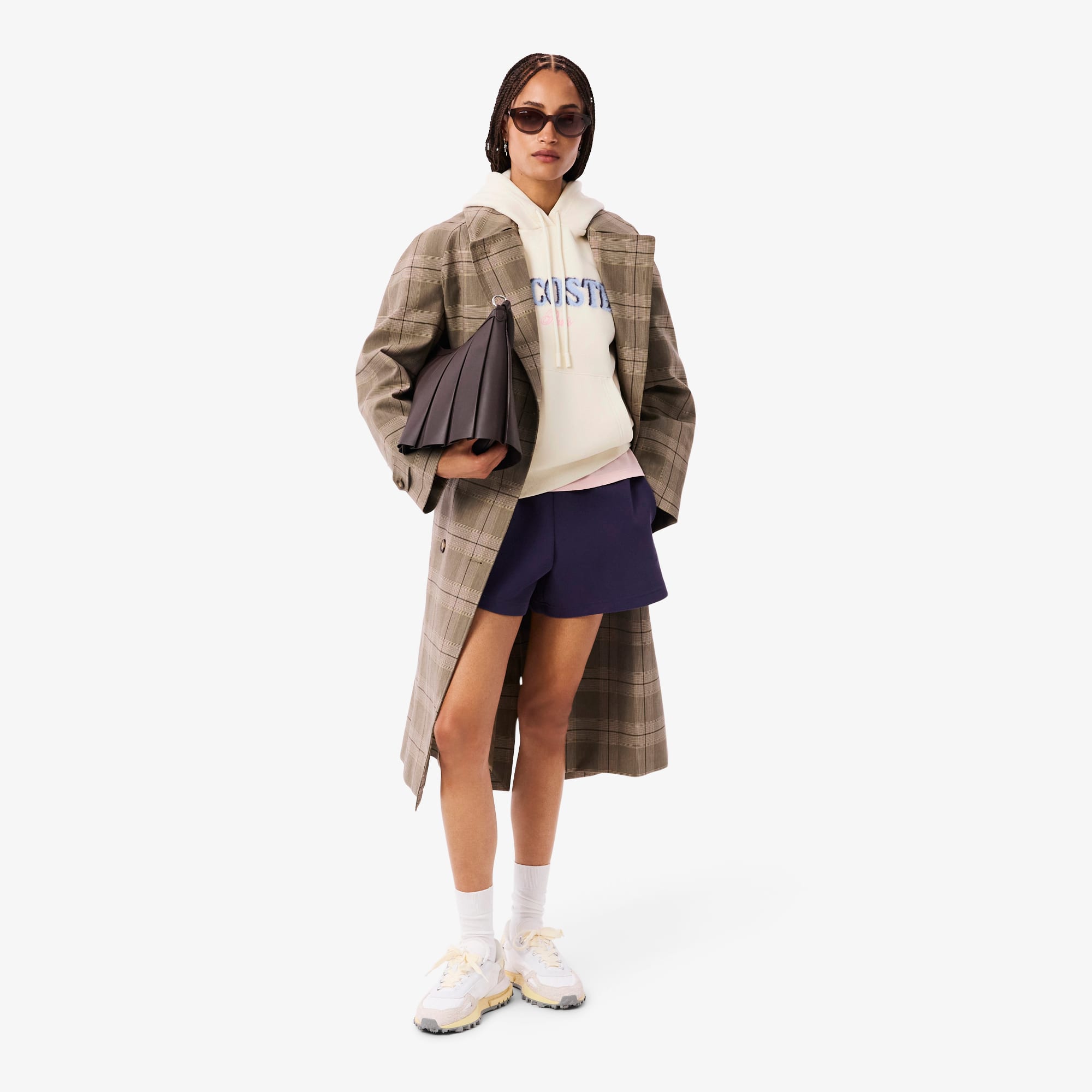 Women's Fleece Logo Hoodie - Cream