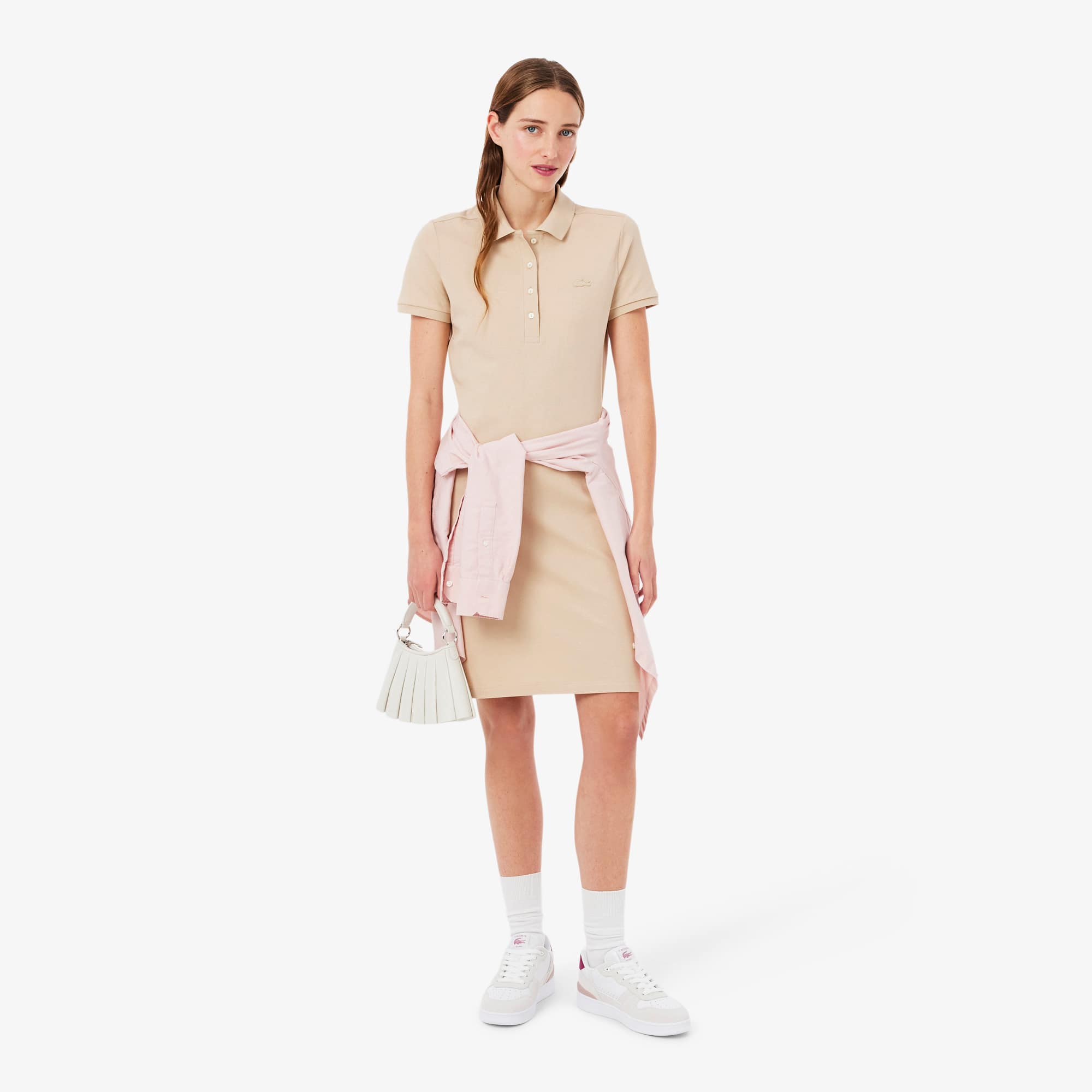 Women's T-Clip Set Suede Sneakers - WHT/DK PURP