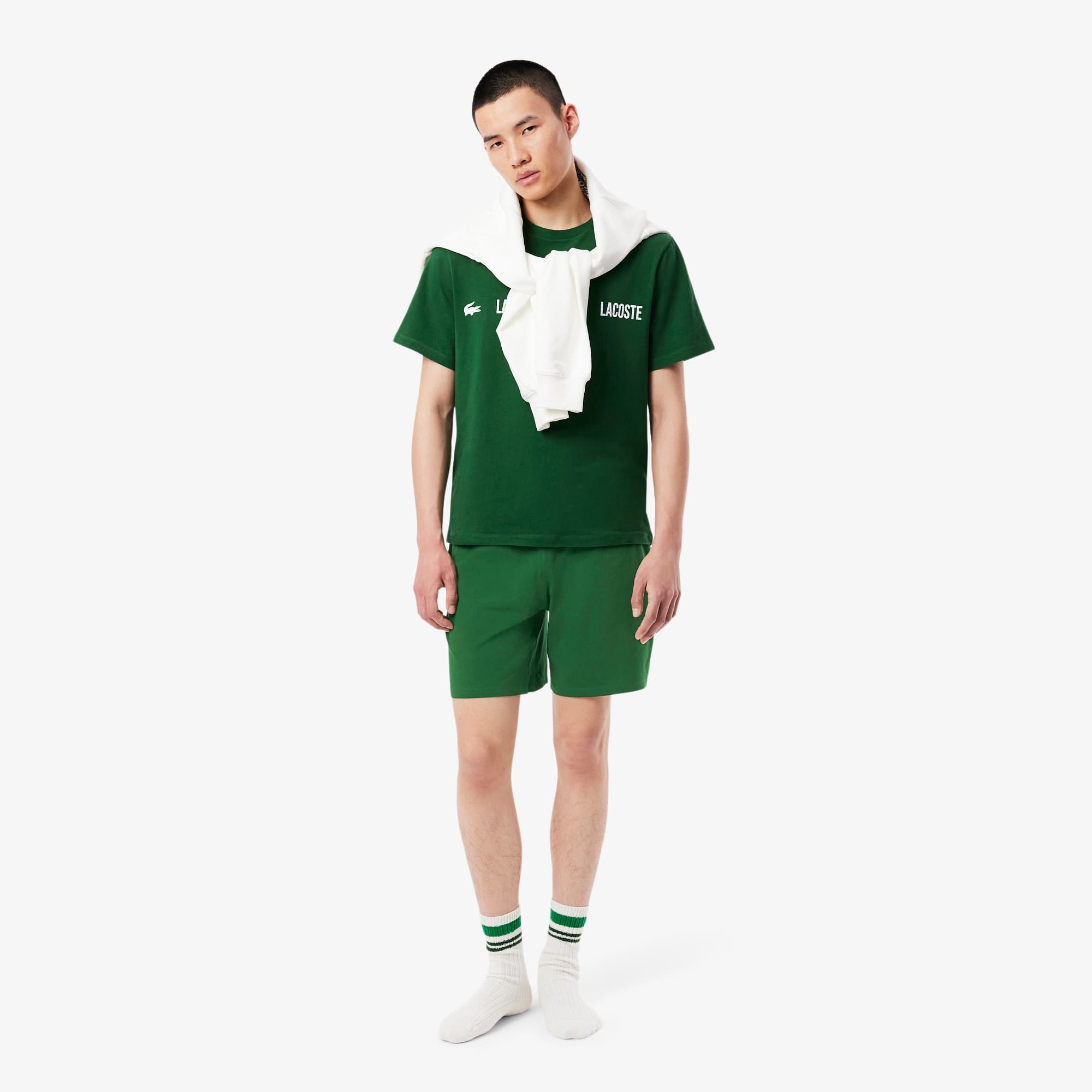 Men's Soft Cotton Pajama Shorts - Pine green