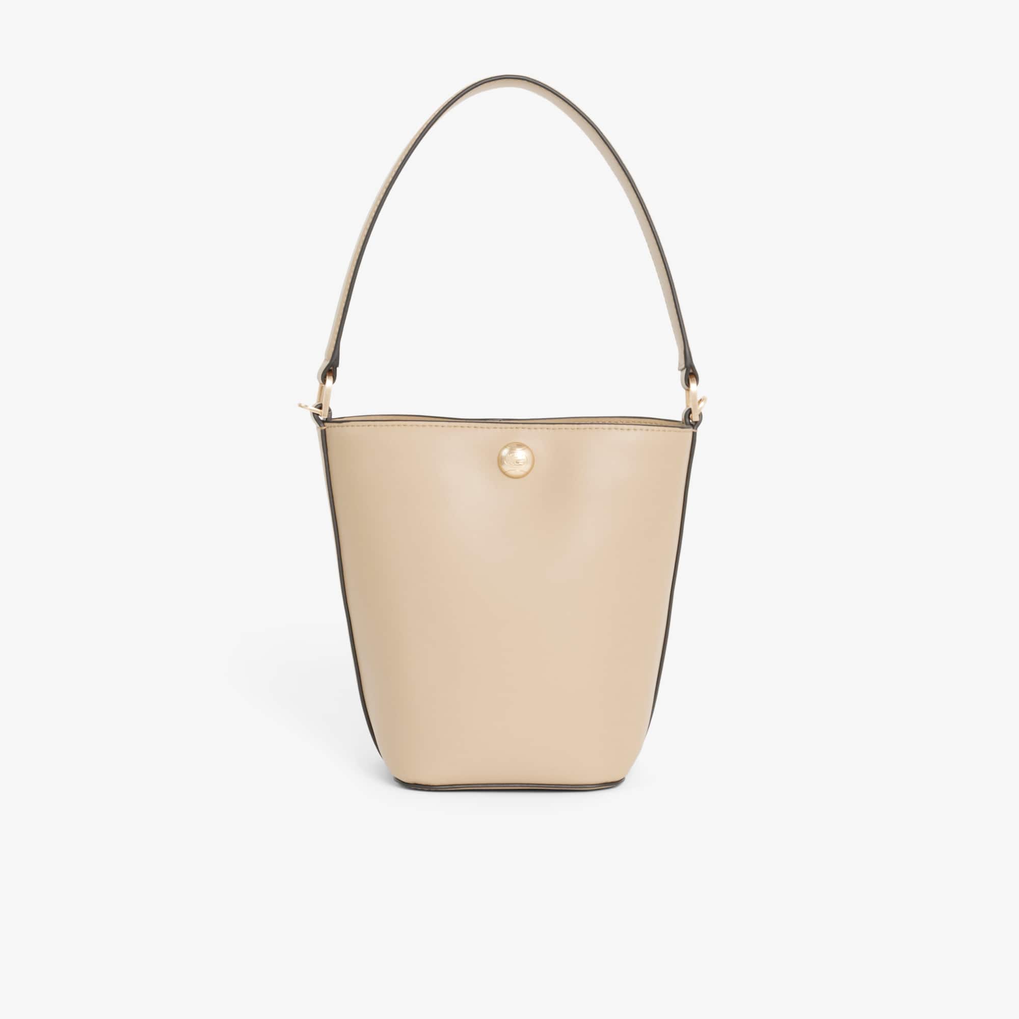 Small Tennis Bliss Leather Bucket Bag - Viennois