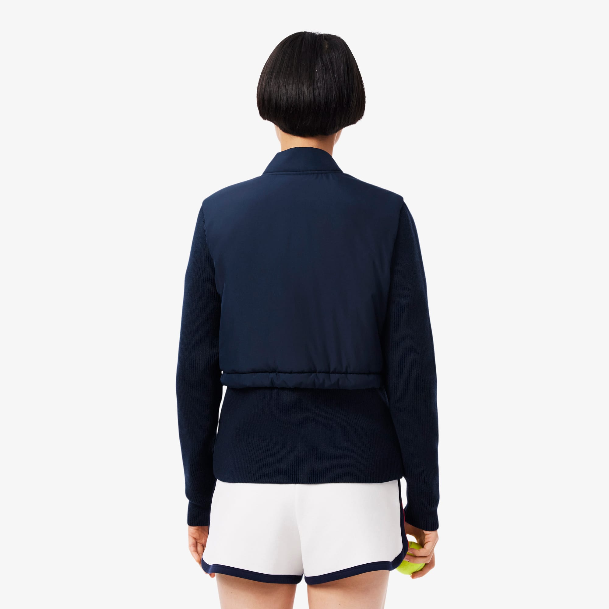 Women's UV Protect Quilted Tennis Jacket - Navy Blue