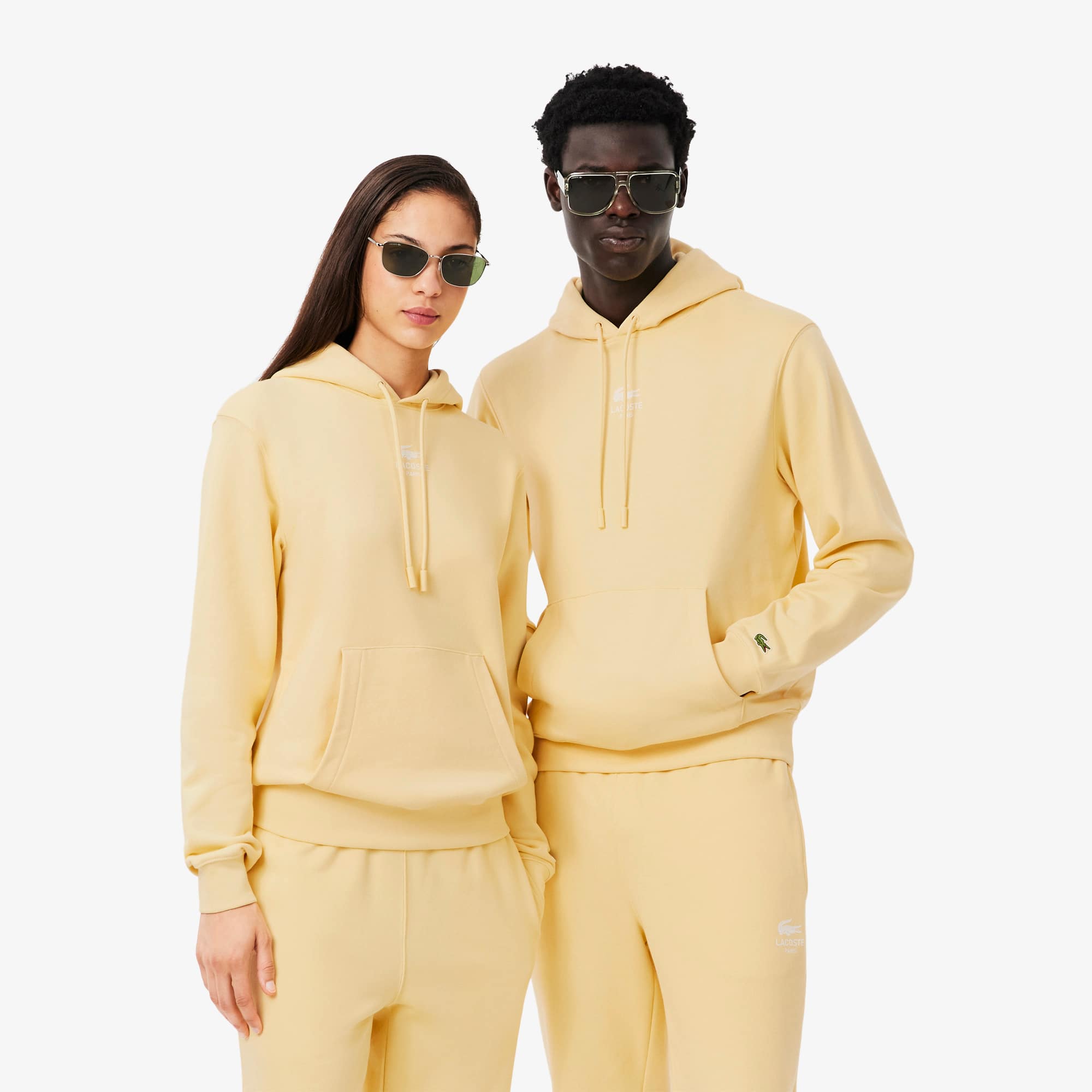 Unisex Print Hoodie - Yellow