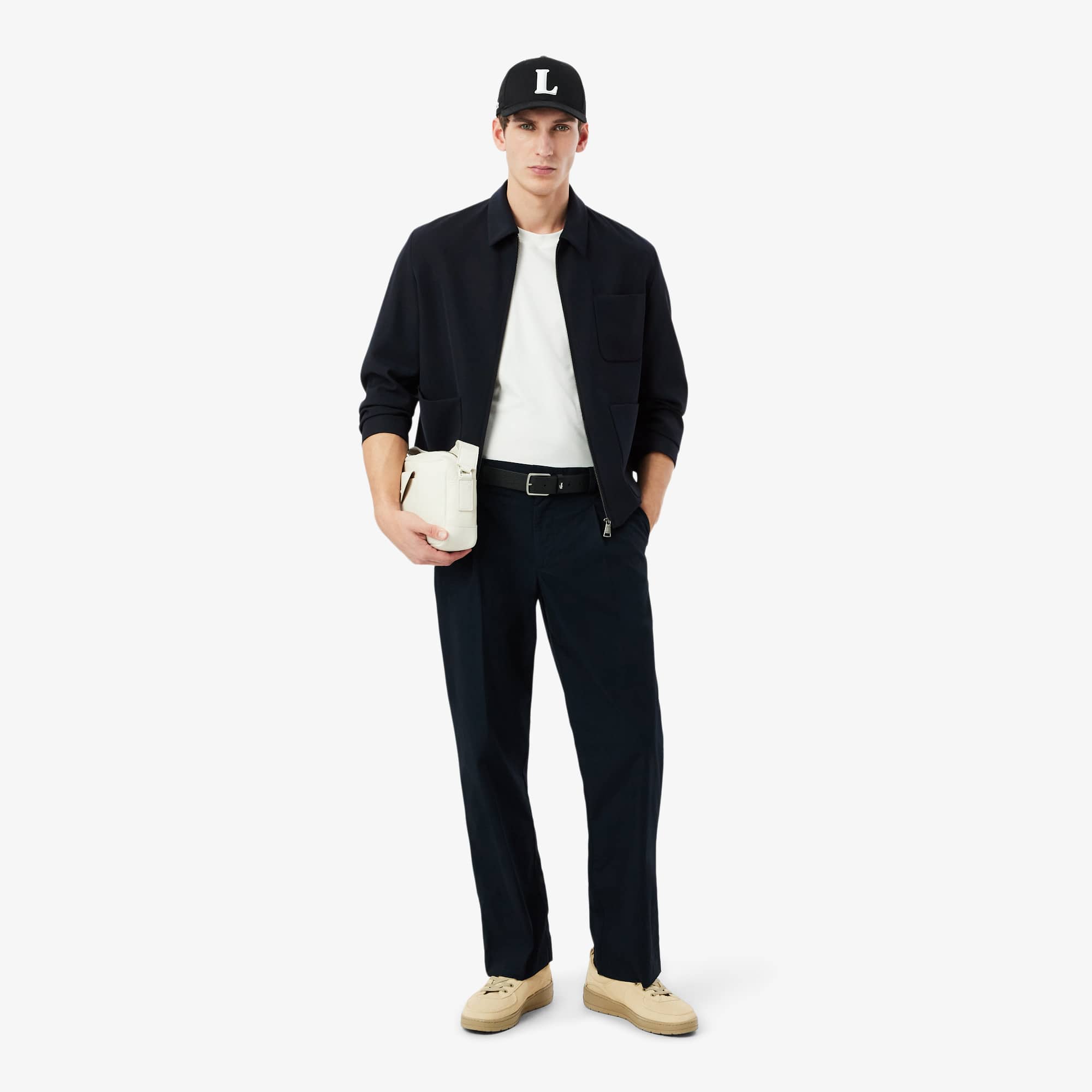 Wool blend Twill Jacket - Black