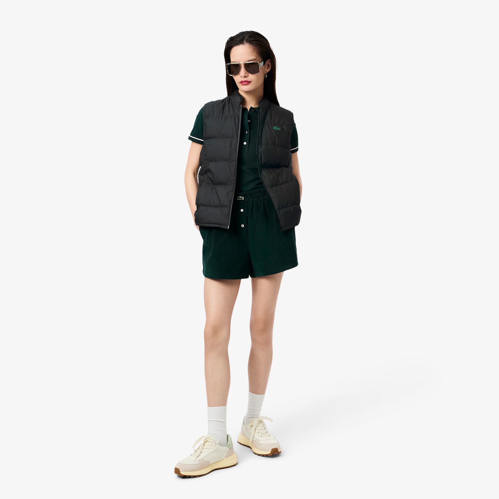 Women's Quilted Down Vest - Black