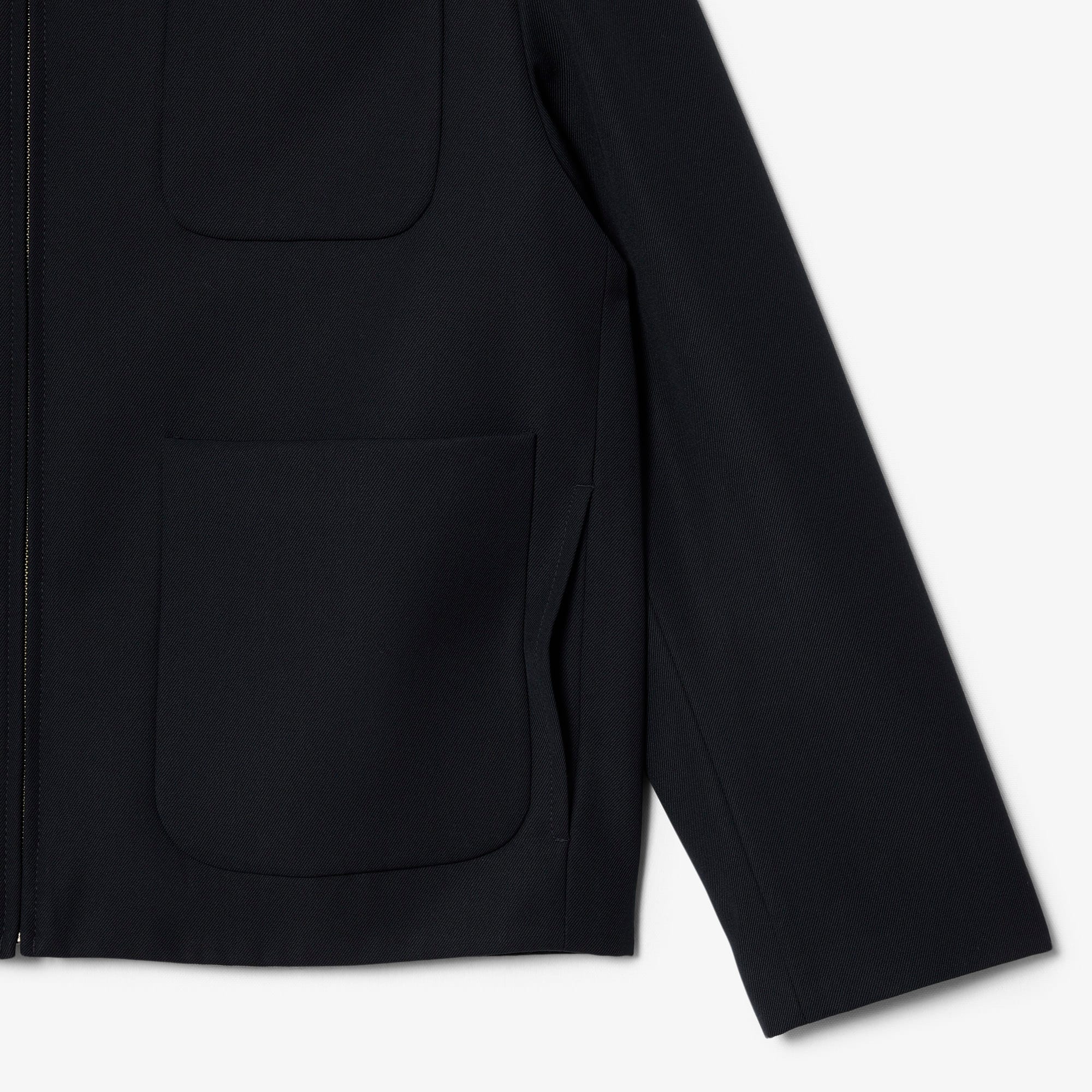 Wool blend Twill Jacket - Black