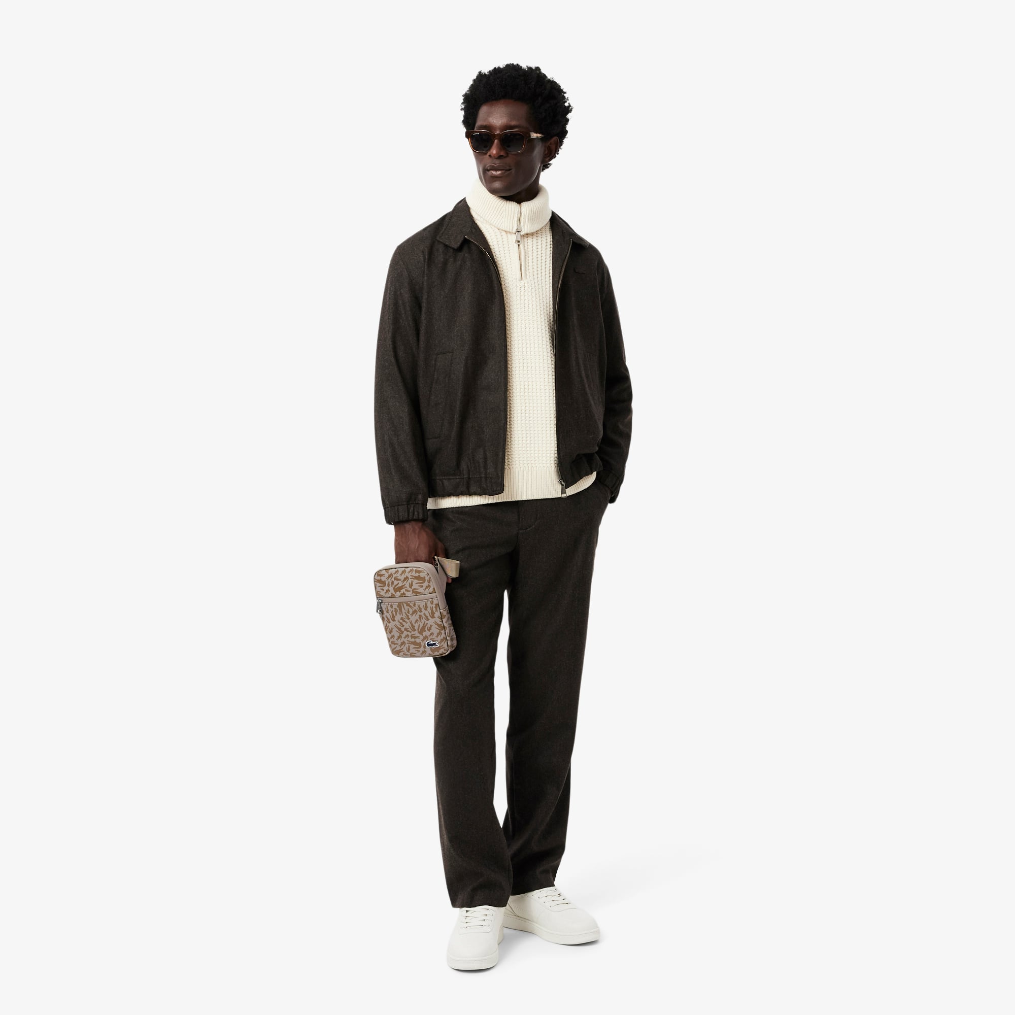 Small LCST Flat Satchel - CAMO CROC FUNGI