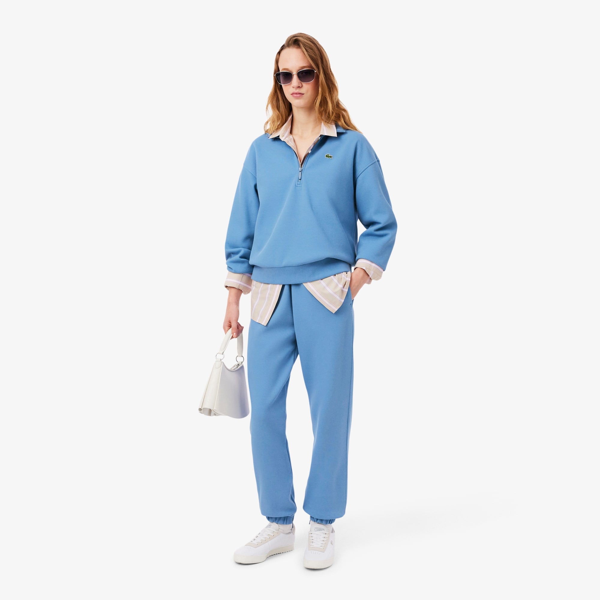 Women's Piqué Sweatpants - Blue