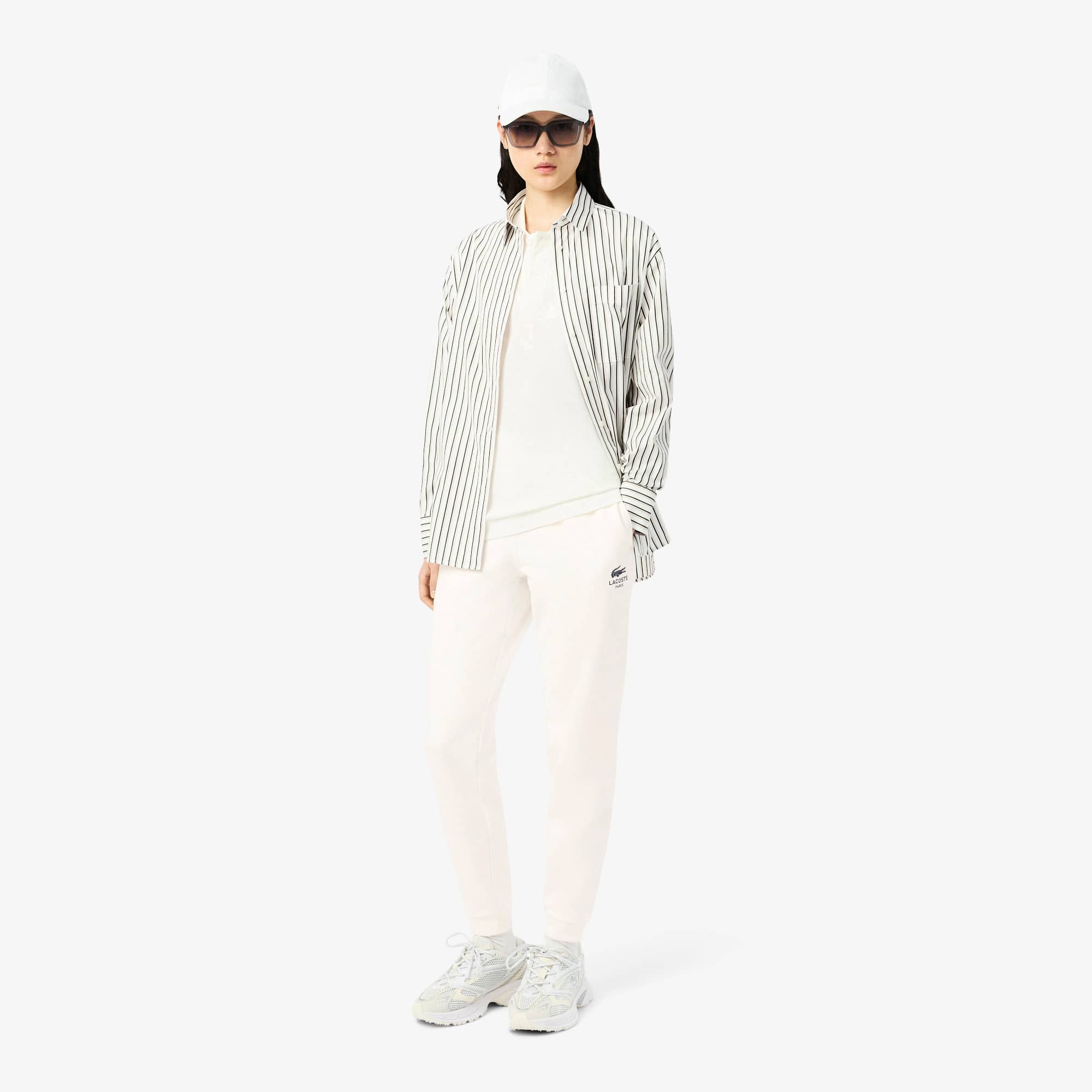 Unisex Tapered Leg Sweatpants - White