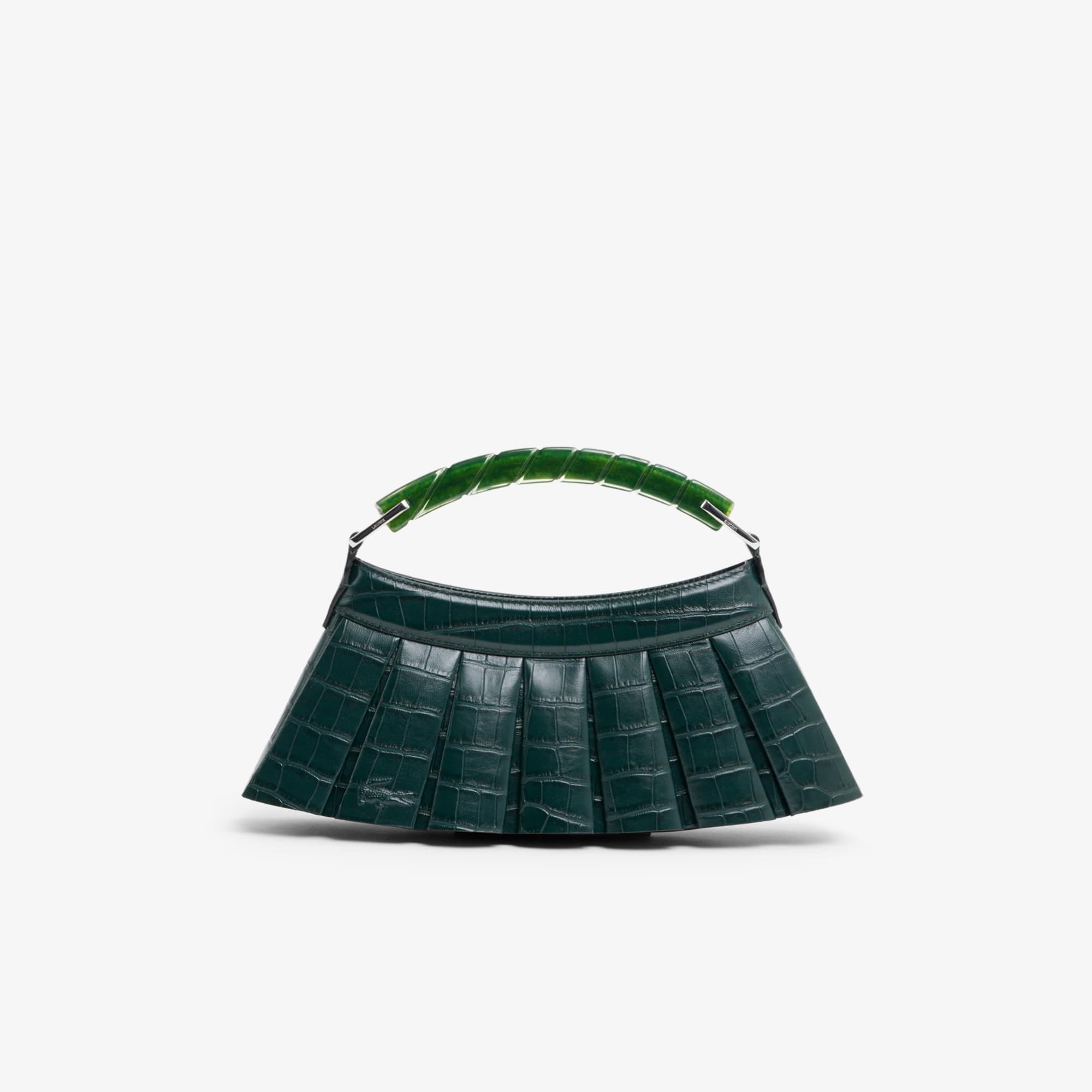 Runway H Lenglen Crocodile Effect Leather Bag - Green gables